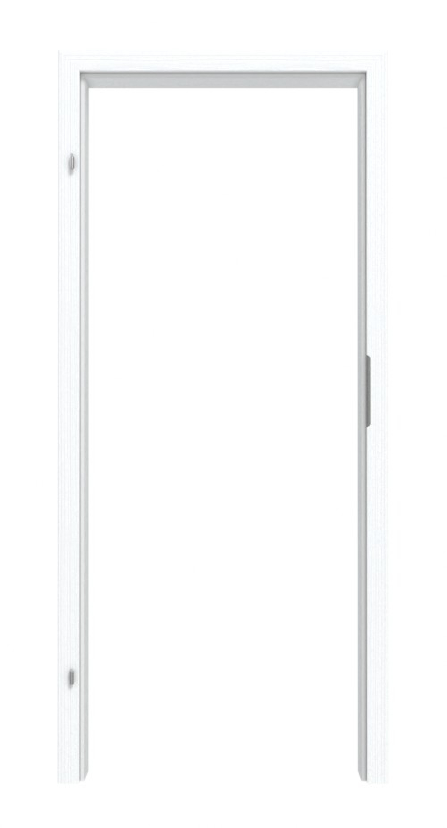 Rama osłonowa biała z folią dekoracyjną i zaokrąglonym brzegiem