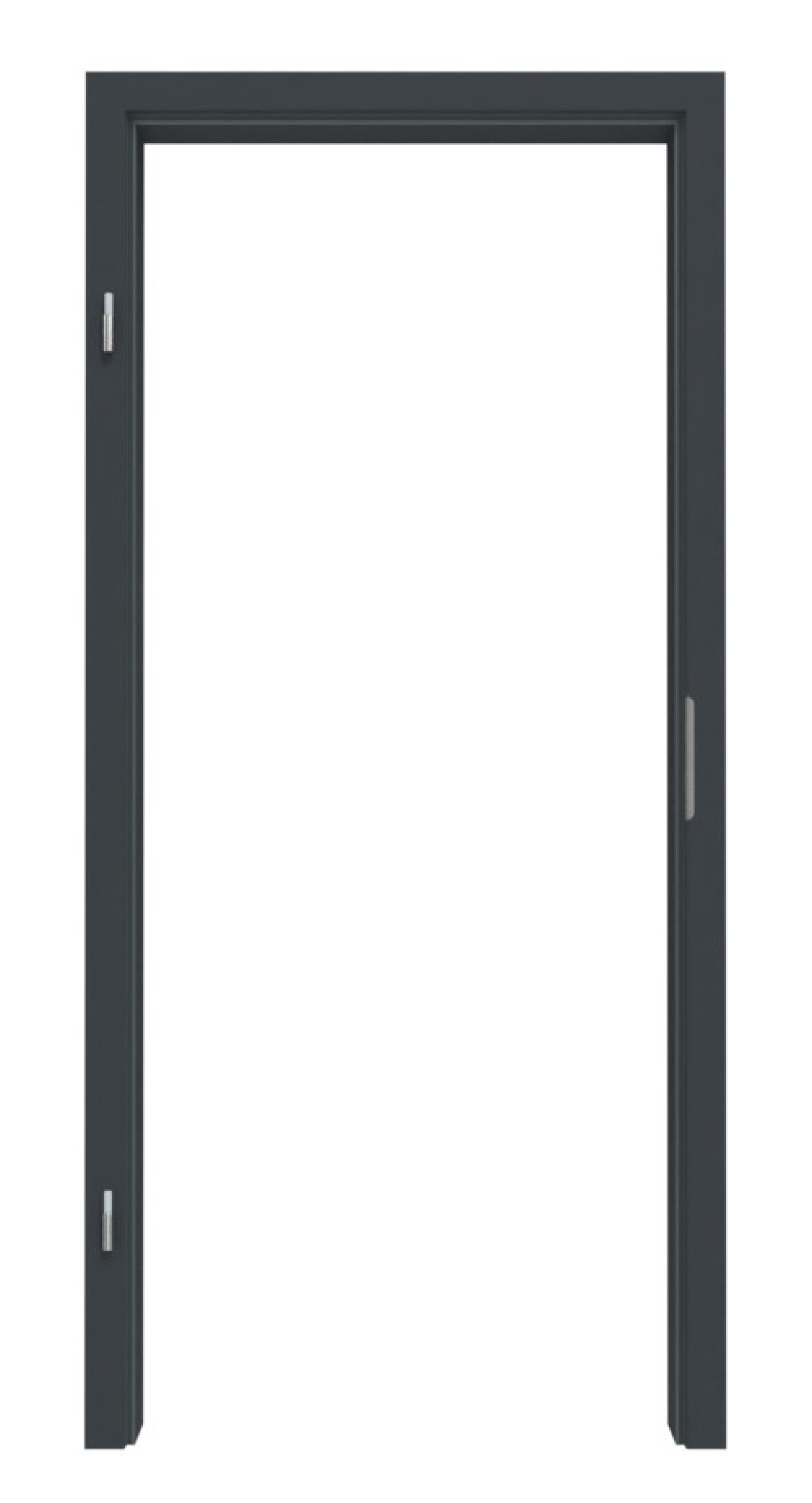 LEBO Ościeżnica Ultramat Antracyt podobny do RAL 7016 Versio z zaokrągloną krawędzią