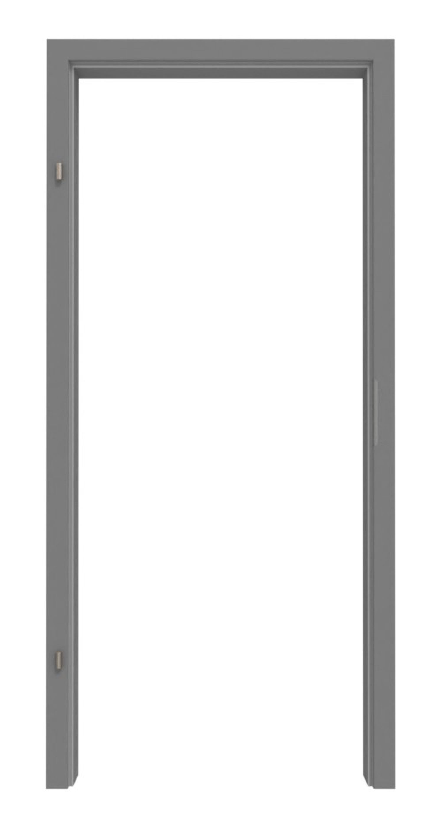 LEBO Zawias do drzwi wejściowych Ultramat Hygge Szary podobny do RAL 7037 Wersja z okrągłym brzegiem