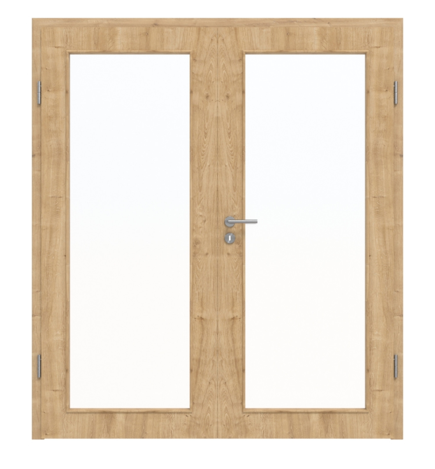 HÖRMANN Drzwi podwójne Dąb dziki Duradecor ProLine z przeszkleniem LA 27 z ościeżnicą