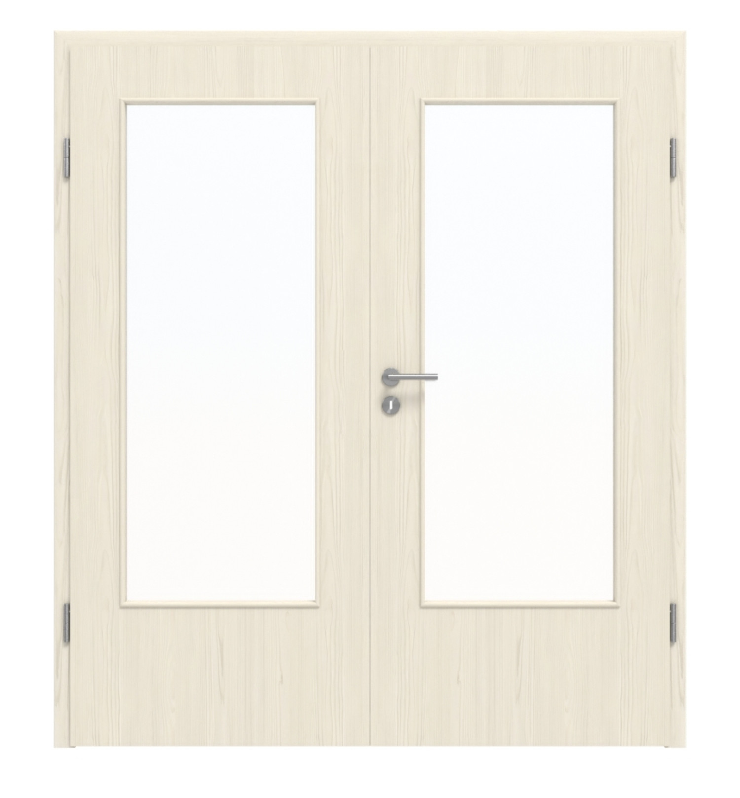 HÖRMANN Drzwi podwójne Szczotkowana Pinia Duradecor ProLine z przeszkleniem LA-DIN z ościeżnicą