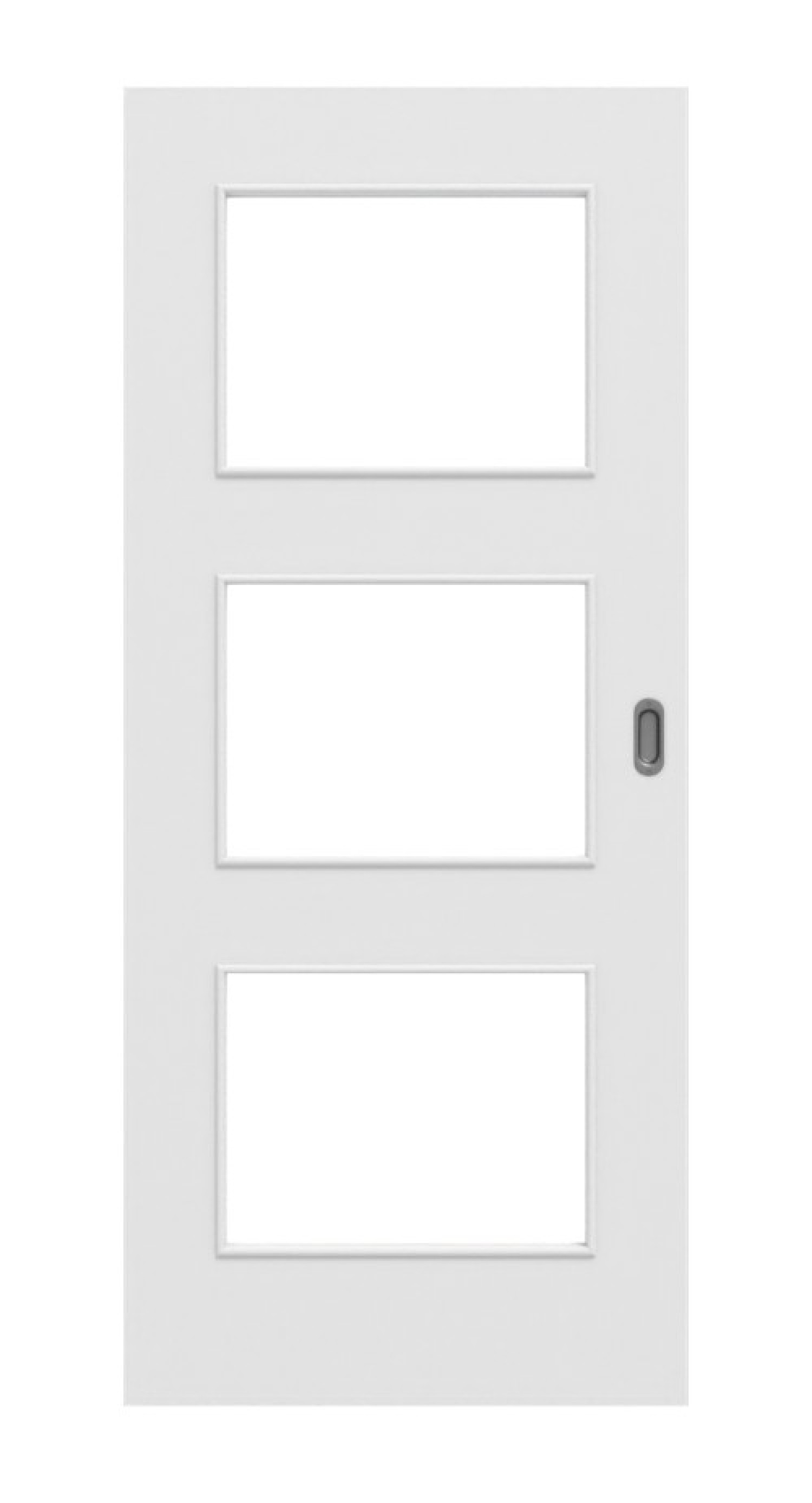 Frontowy obrazek drzwi przesuwnych Bütte Weiß LA 11 Basic Durat - Huga