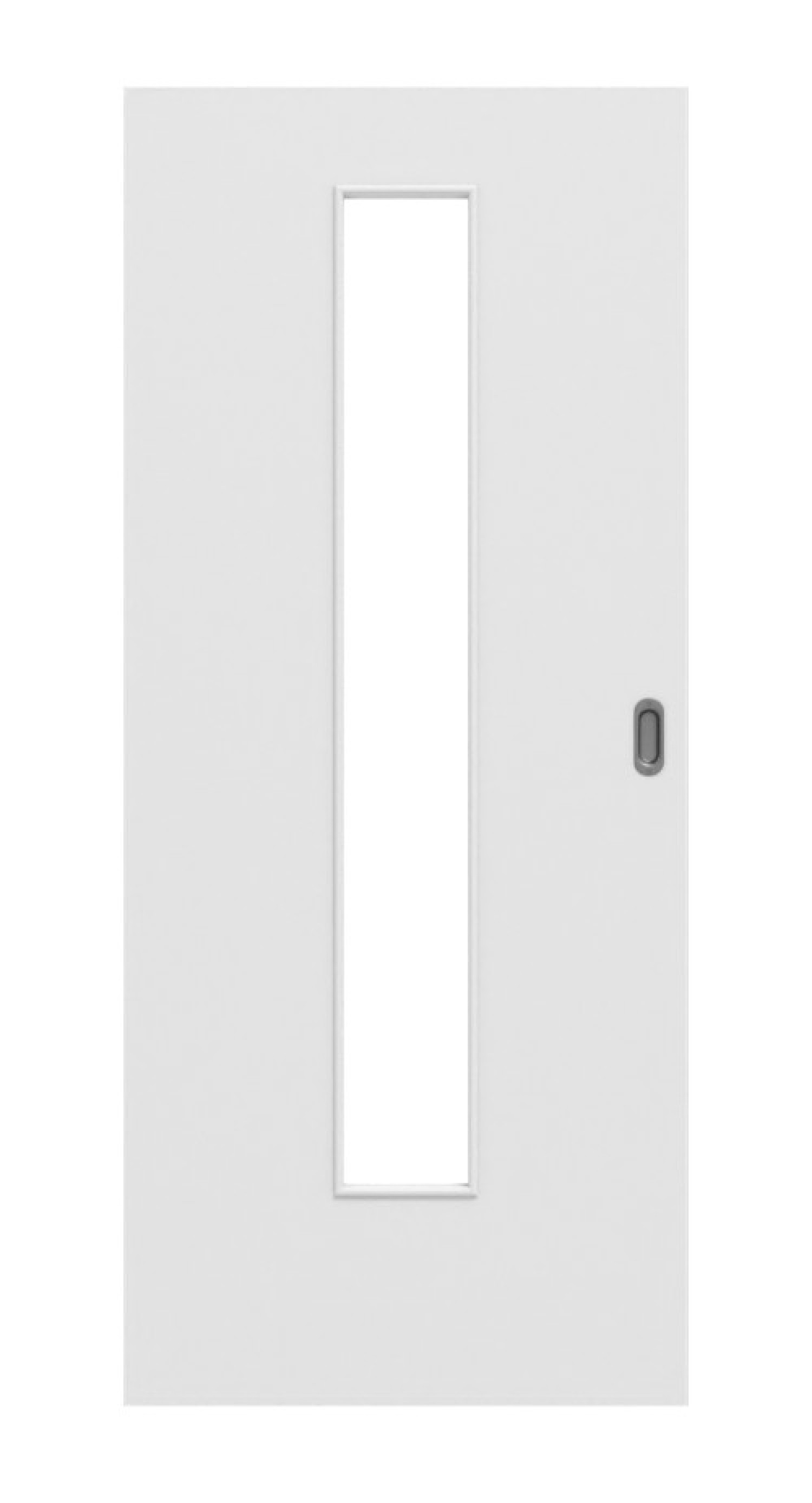Frontowy obraz Bütte Weiß LA 24 Basic Durat drzwi przesuwne - Huga