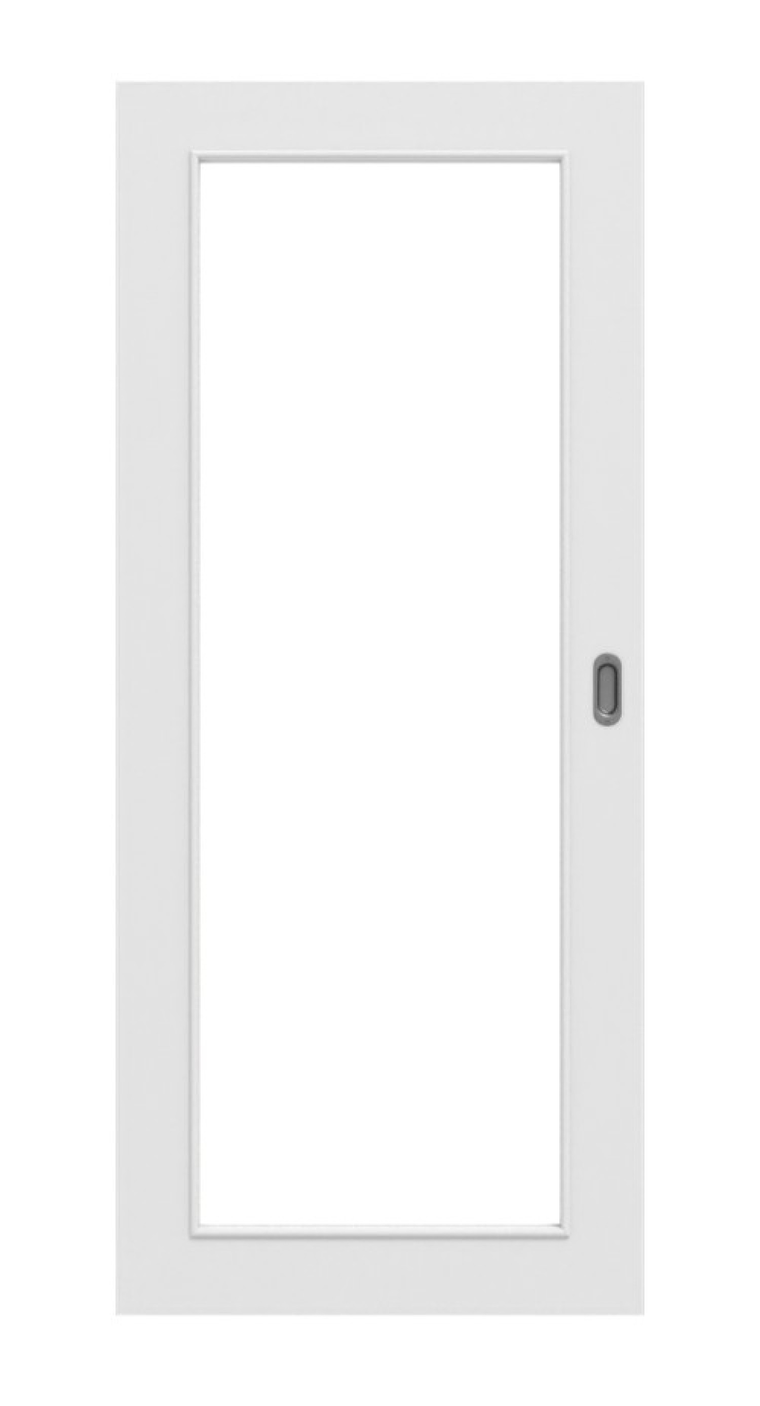 Frontowy obraz Bütte Weiß LA 27 Basic Durat drzwi przesuwne - Huga