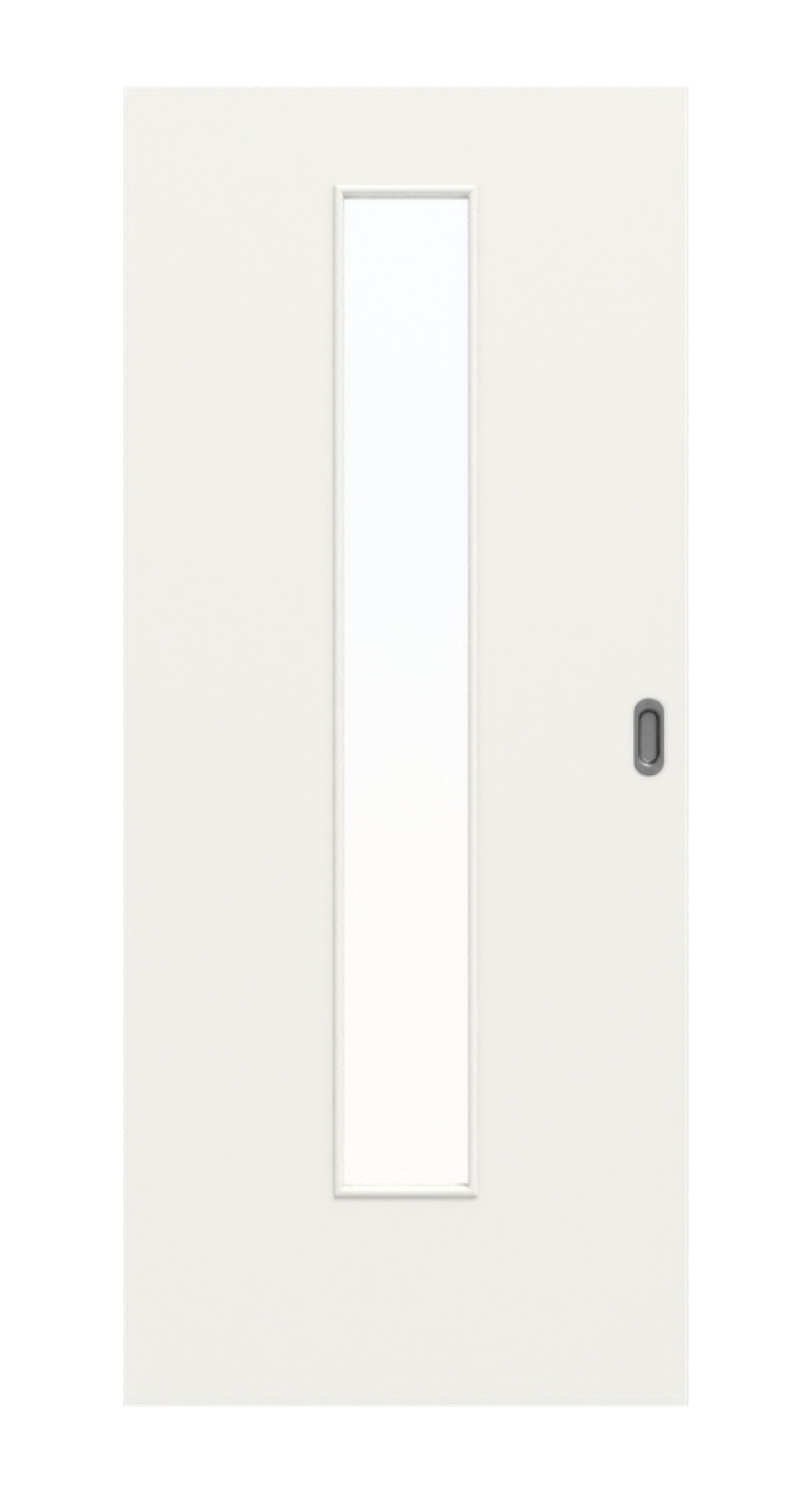 Frontowy obrazek bieli podobnej do RAL 9016 LA 24 Basic Lack drzwi przesuwnych - Huga