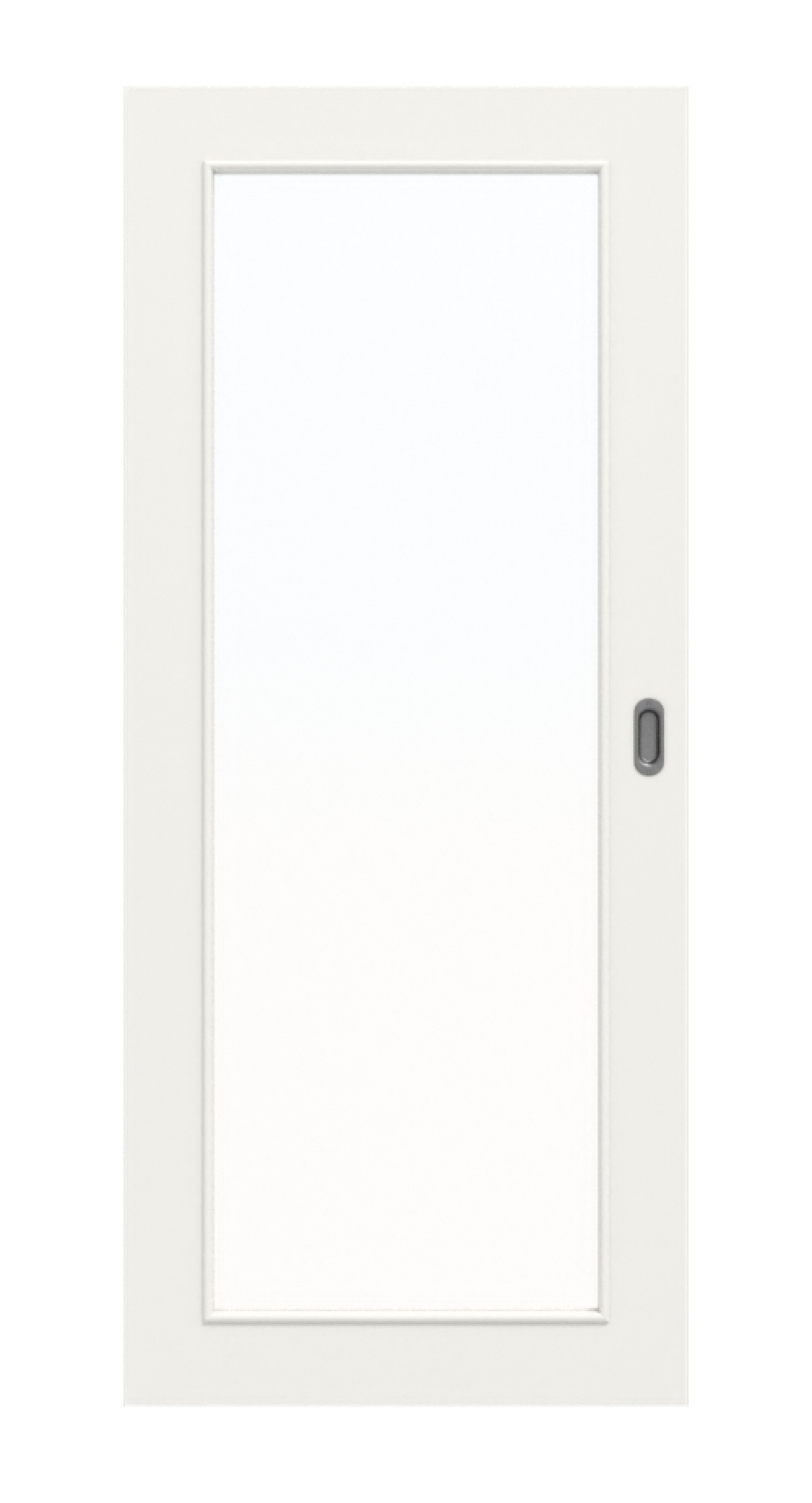 Frontbild w bieli podobnej do RAL 9016 LA 27 Basic Lack drzwi przesuwnych - Huga