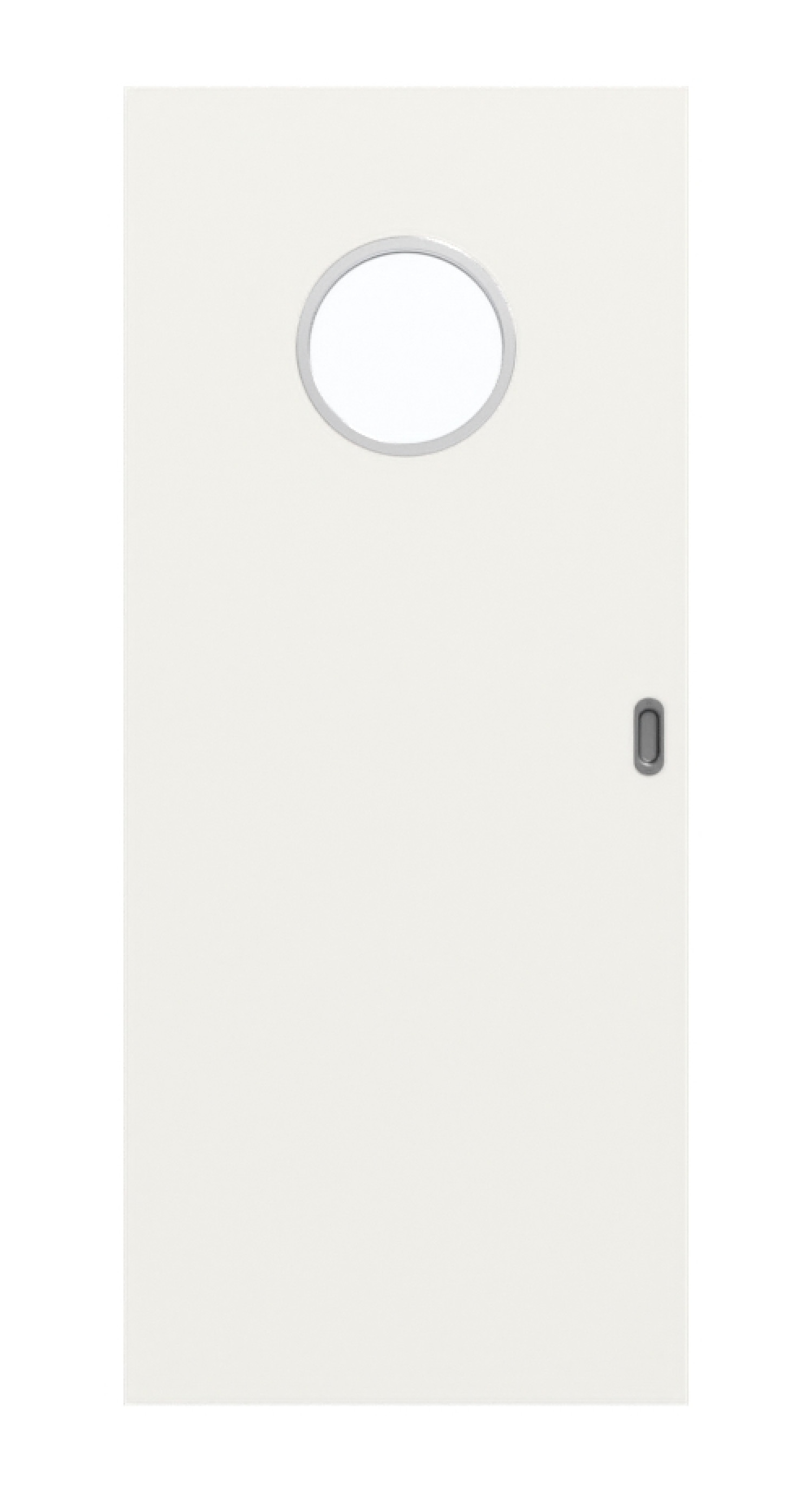 Frontbild w bieli podobny do RAL 9016 LA Bullauge Basic Lack drzwi przesuwne - Huga