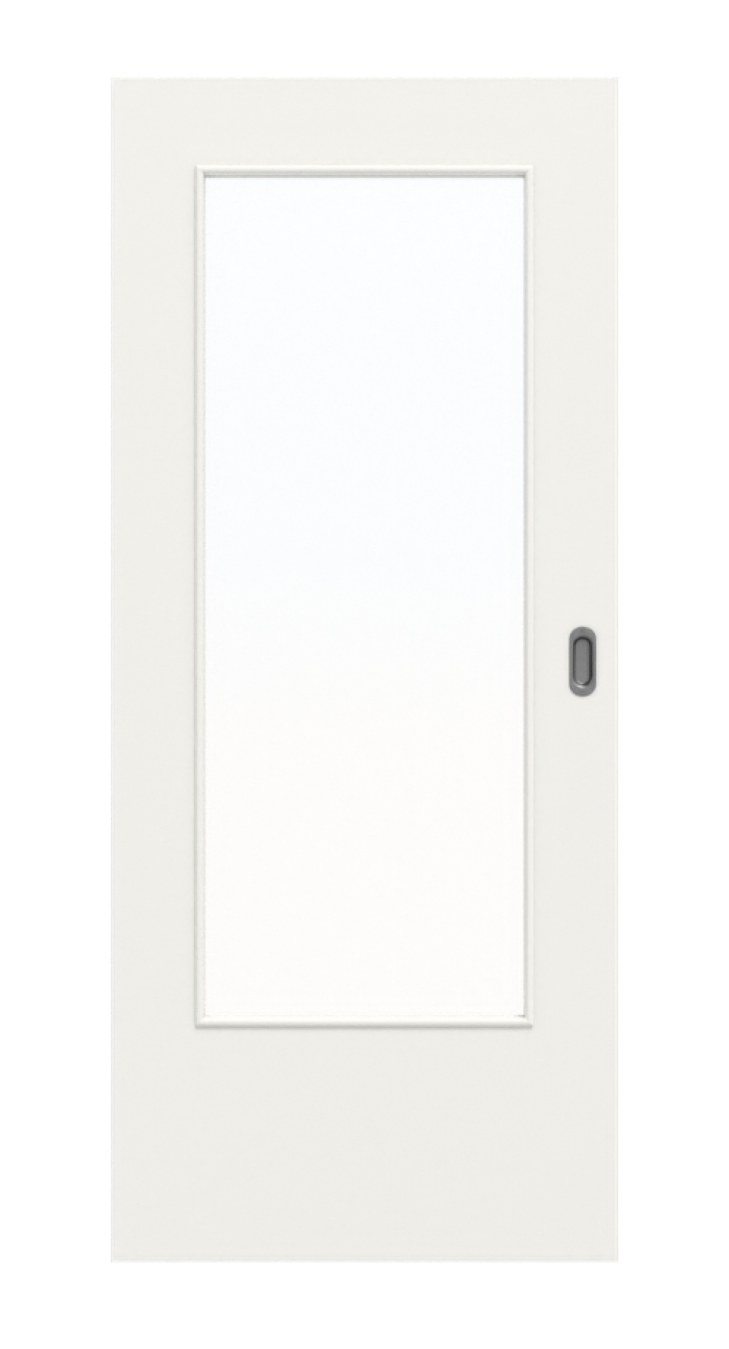 Frontowy obrazek bieli podobnej do RAL 9016 DIN-LA Basic Lack drzwi przesuwnych - Huga