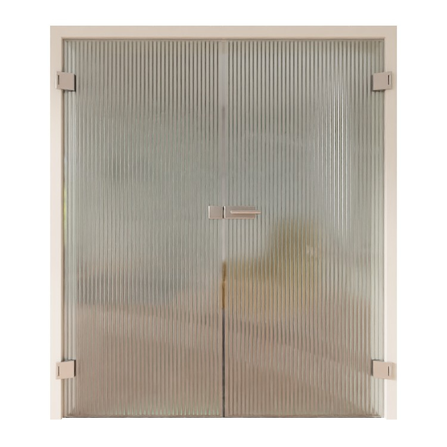 GARANT Drzwi podwójne z całkowitego szkła Masterligne Ornament