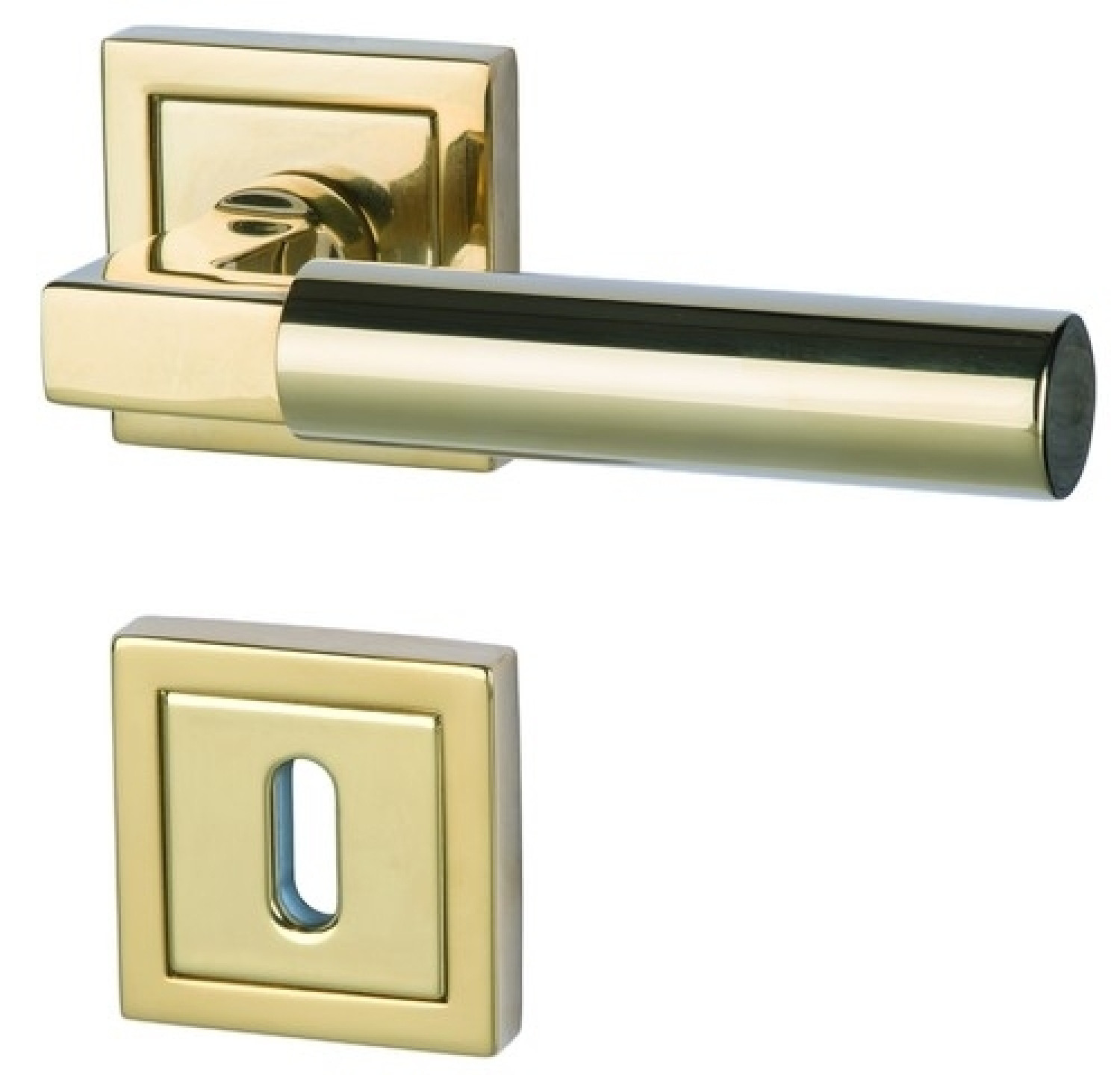 SÜDMETALL Zamek Alaska Square-R Robusta Gold-pol. TOP SPEED dla drzwi wejściowych do mieszkań