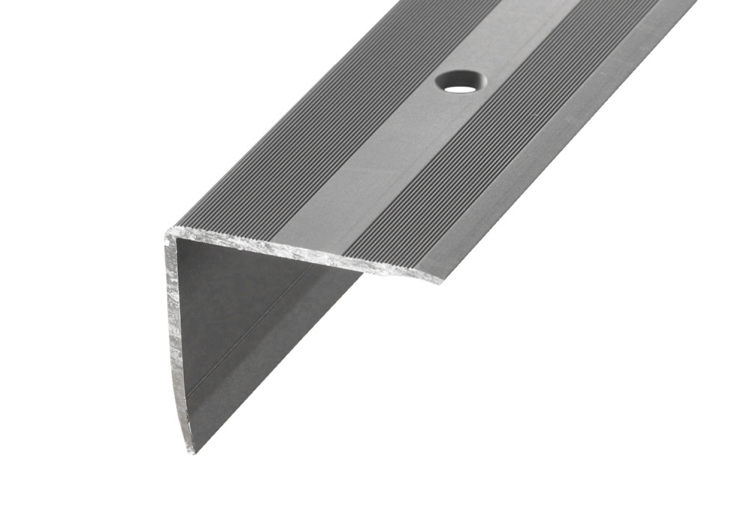 Widok profilu kątowego PROSTEP Aluminium 35x30mm anodowany stal nierdzewna wiercony 270cm - Proline