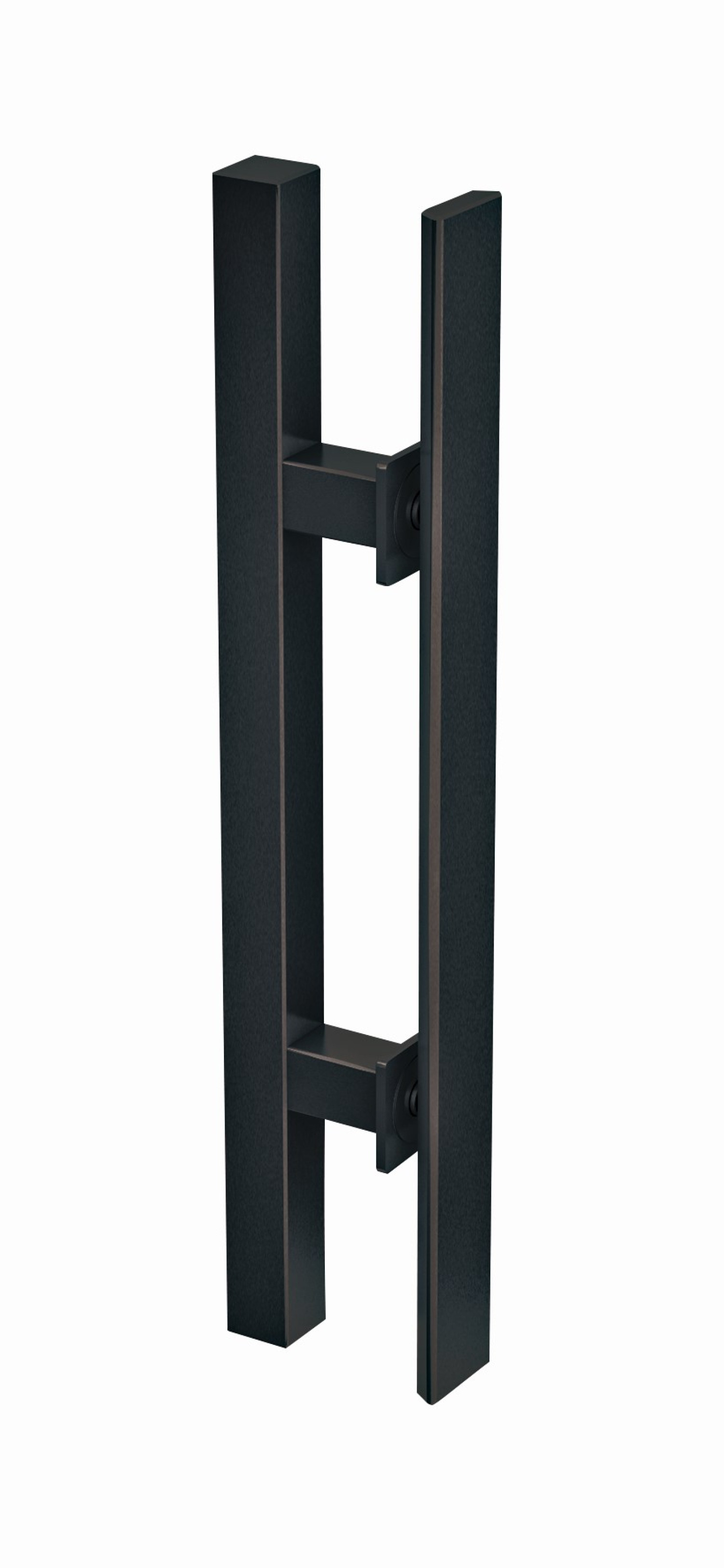 ERKELENZ Para uchwytów Milan kwadratowy jednostronny V-listwa 600 mm BLACK|LINE