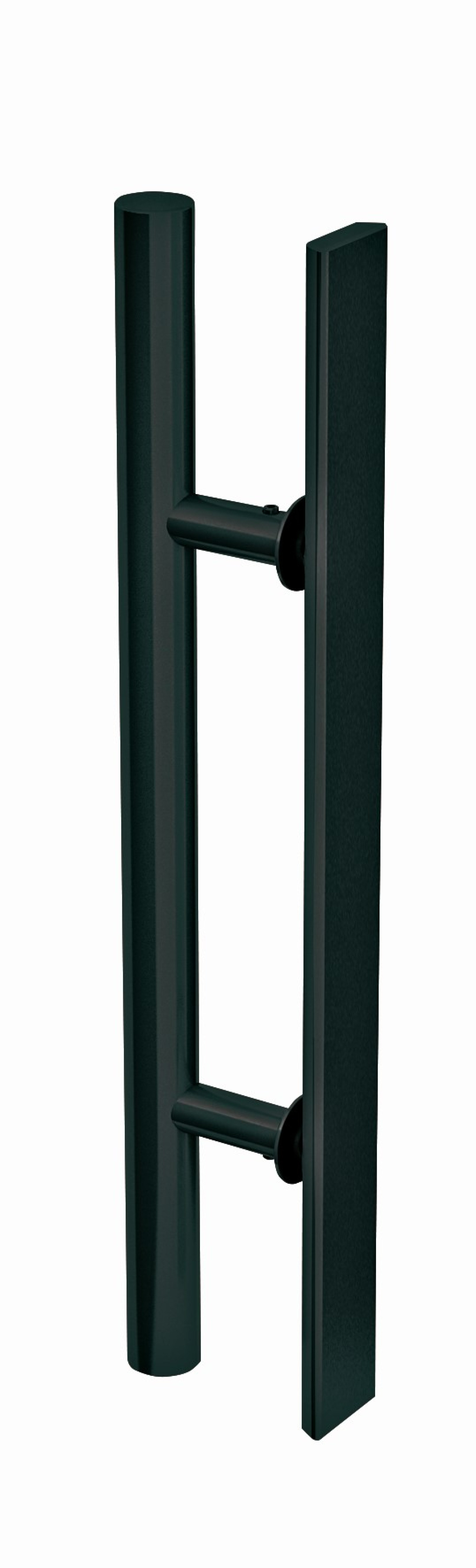 ERKELENZ Para uchwytów Milan okrągłe jednostronne V-listwa 600 mm BLACK|LINE