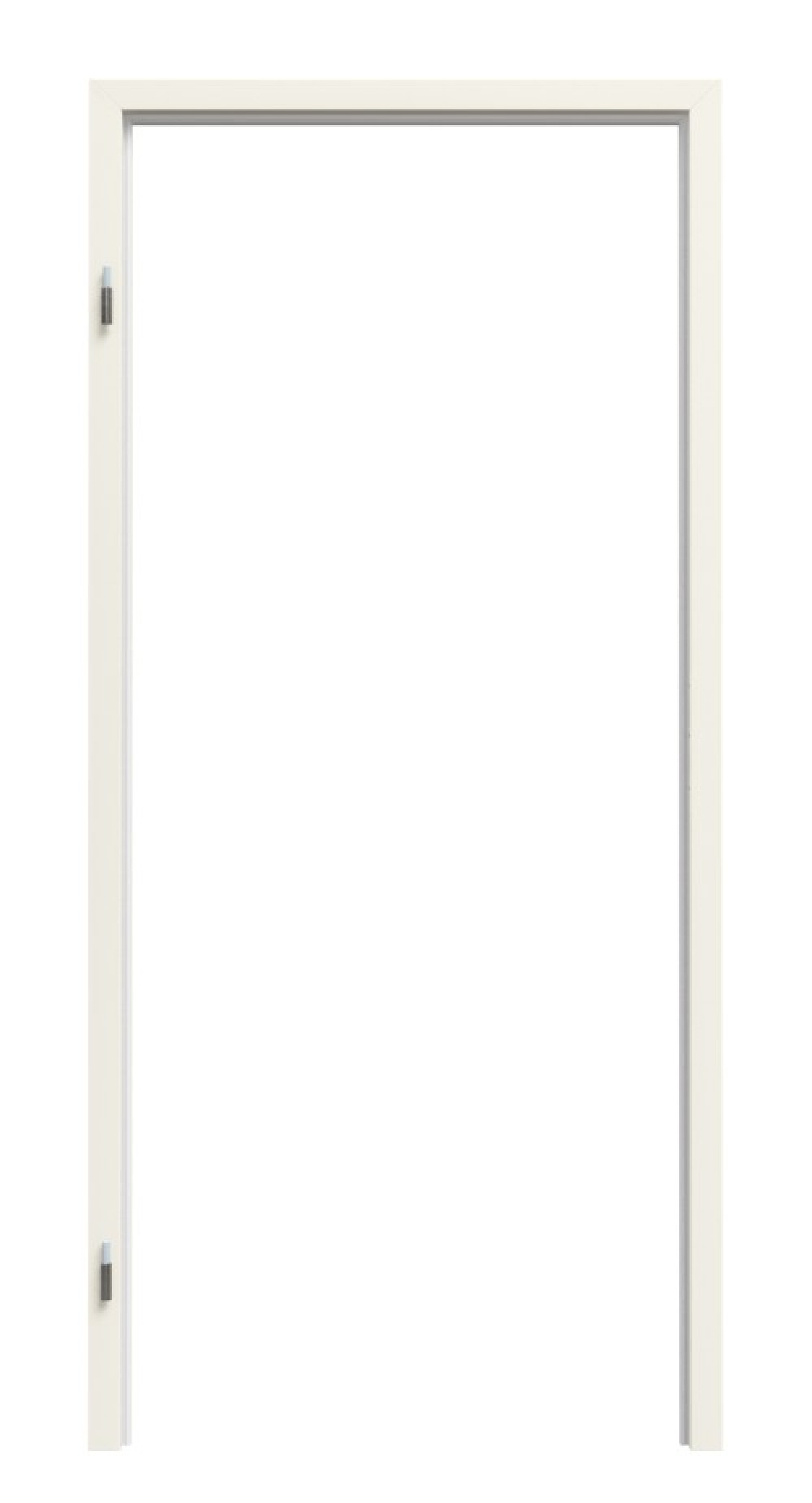 Front view of Smooth Premium White Lacquer Block Frame RAL 9010