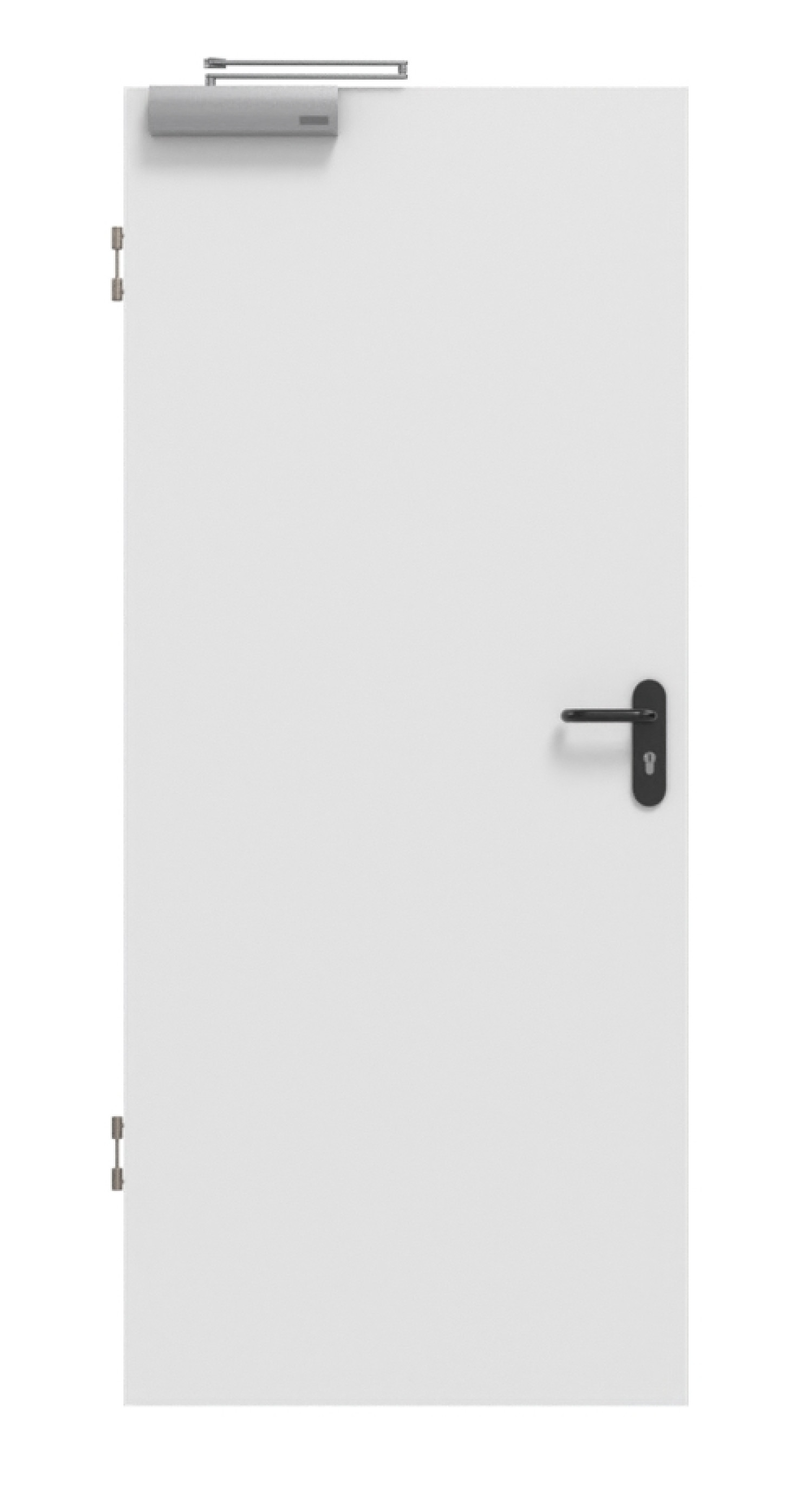 Frontowe zdjęcie drzwi przeciwpożarowych Bütte Weiß Basic Durat - Huga