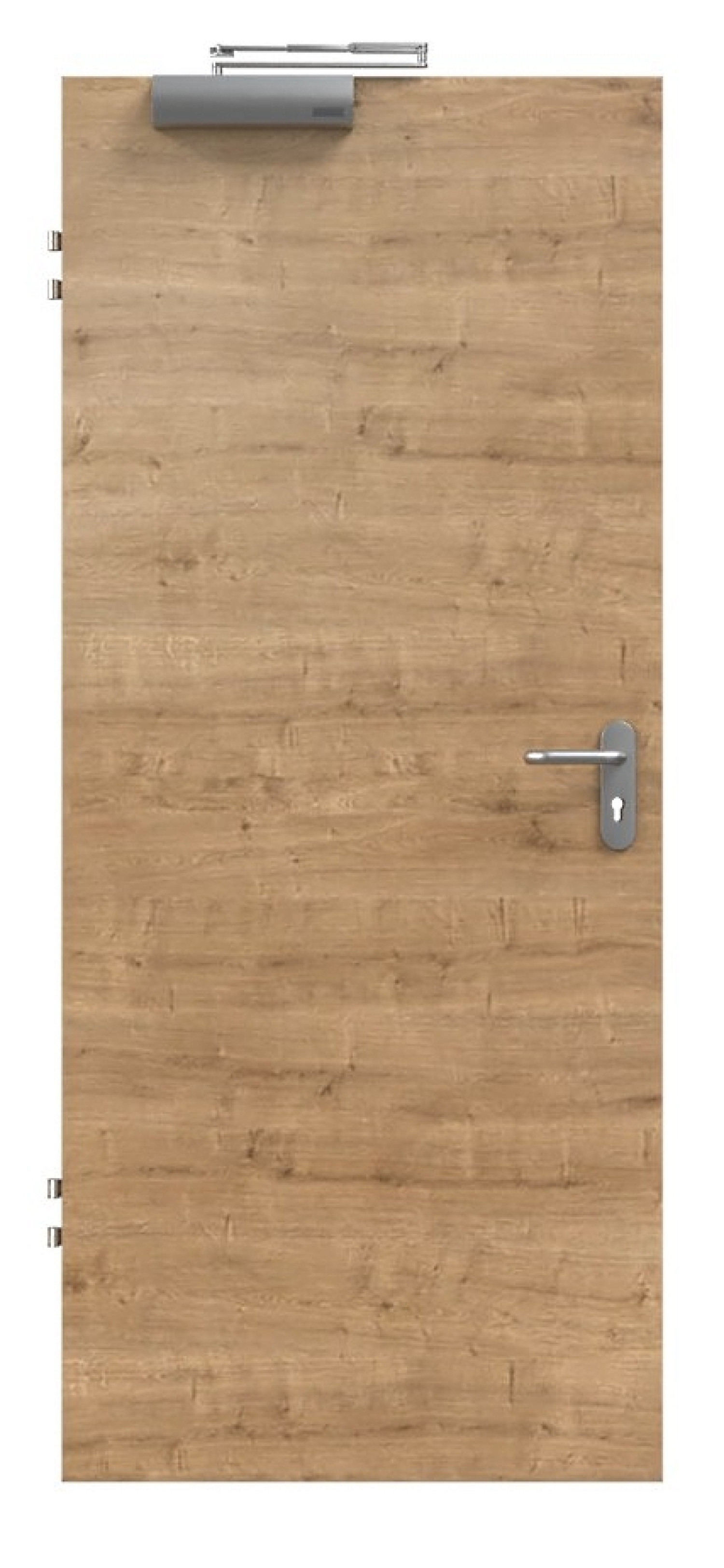 SCHÖRGHUBER Drzwi przeciwpożarowe T30 CPL Dąb sękaty układ poprzeczny