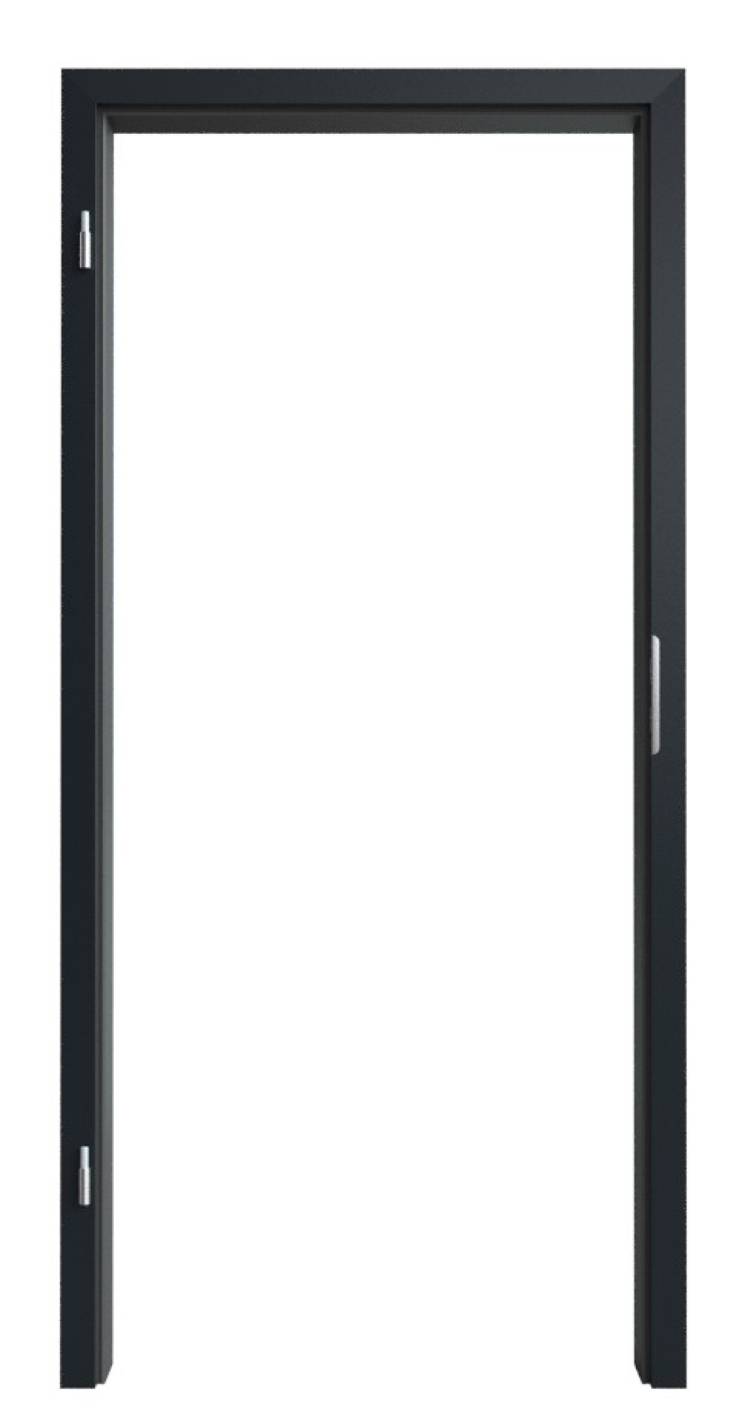 WESTAG Ościeżnica do drzwi do pomieszczeń wilgotnych Graphit A 14 GetaLit HPL z prostą krawędzią