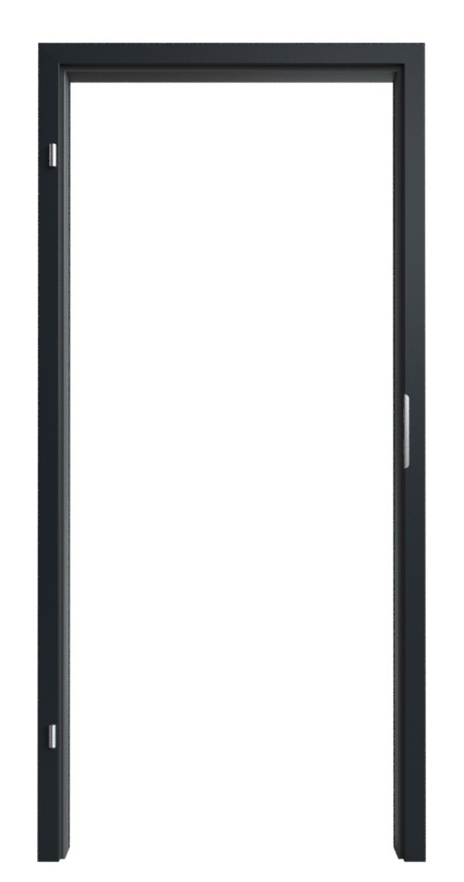 WESTAG Ościeżnica do drzwi dymoszczelnych Graphit A 14 GetaLit HPL z prostą krawędzią