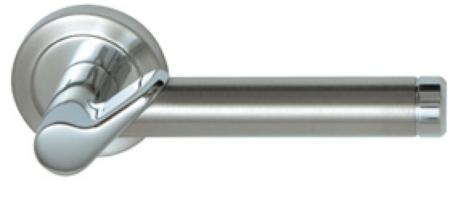 Elena-R Chrom Stalowe Okrągłe Rozety Zestaw Klamek TopSpeed - Südmetall