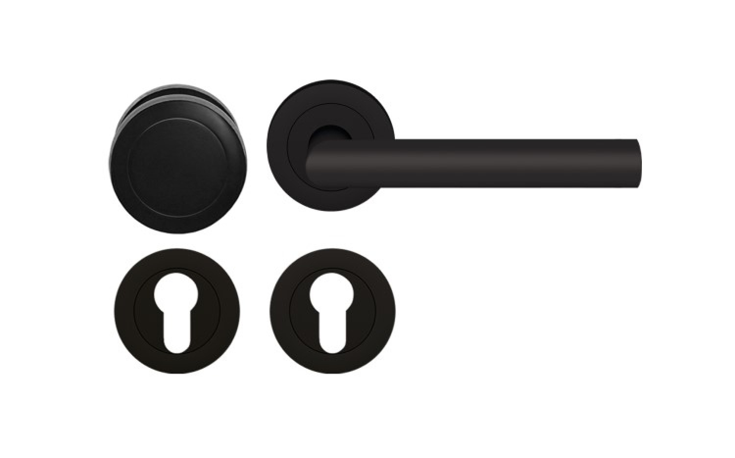 KARCHER DESIGN Rhodos ER28 Kosmos Schwarz Okrągła Rozeta Zestaw Wymienny
