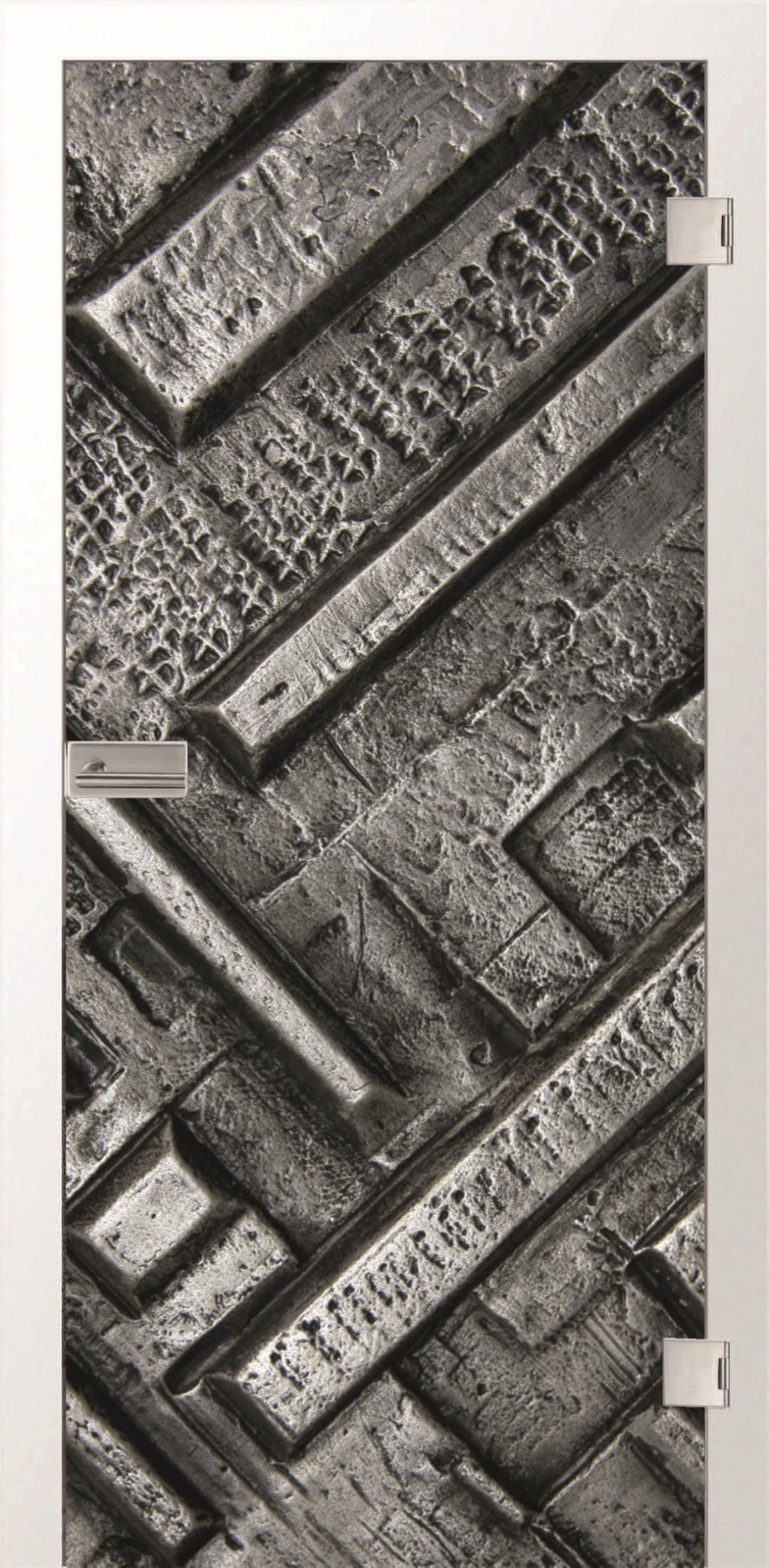 ERKELENZ Szklane drzwi Metalowy Fotodruk
