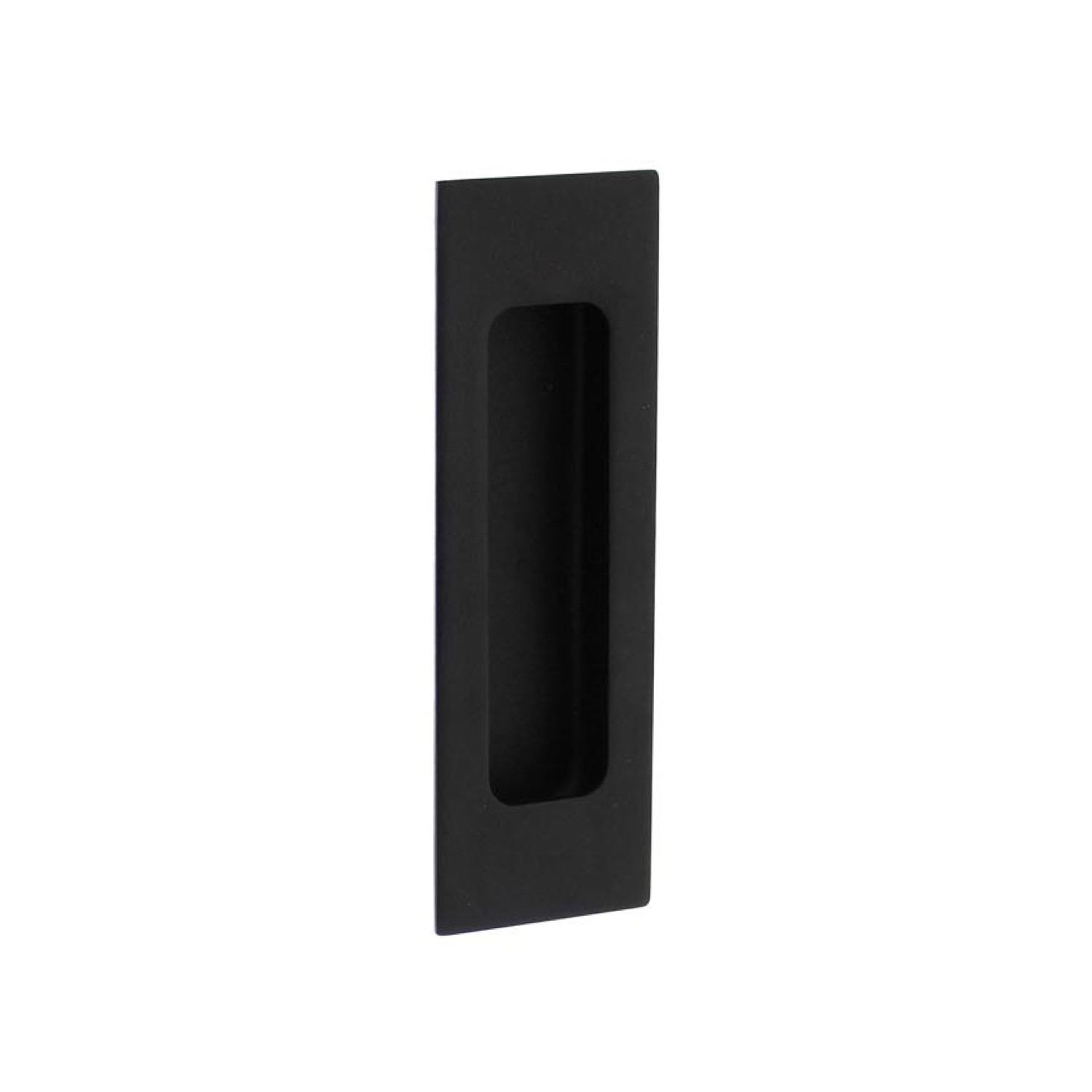 Uchwyt muszlowy kwadratowy 120 x 40 mm Czarny mat - Intersteel