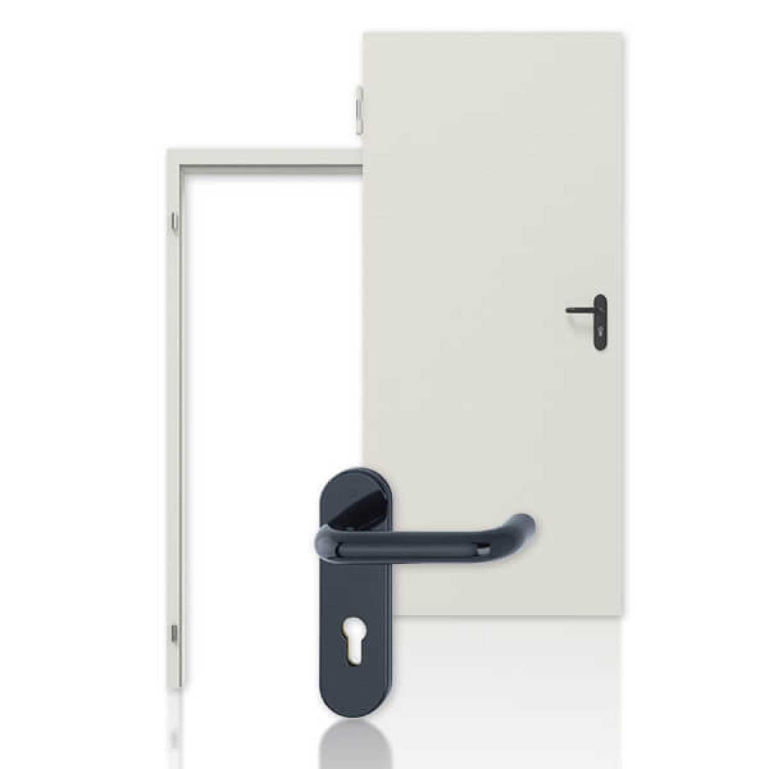 HÖRMANN Komplettset stalowa wielofunkcyjna drzwi zewnętrzne D65-1 OD z ościeżnicą blokową