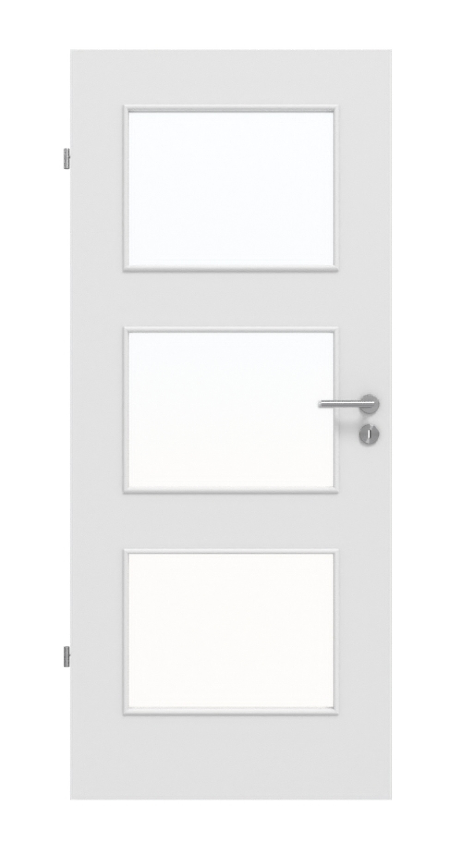 Frontowy obraz Bütte Weiß LA 11 Basic Durat drzwi wewnętrzne - Huga