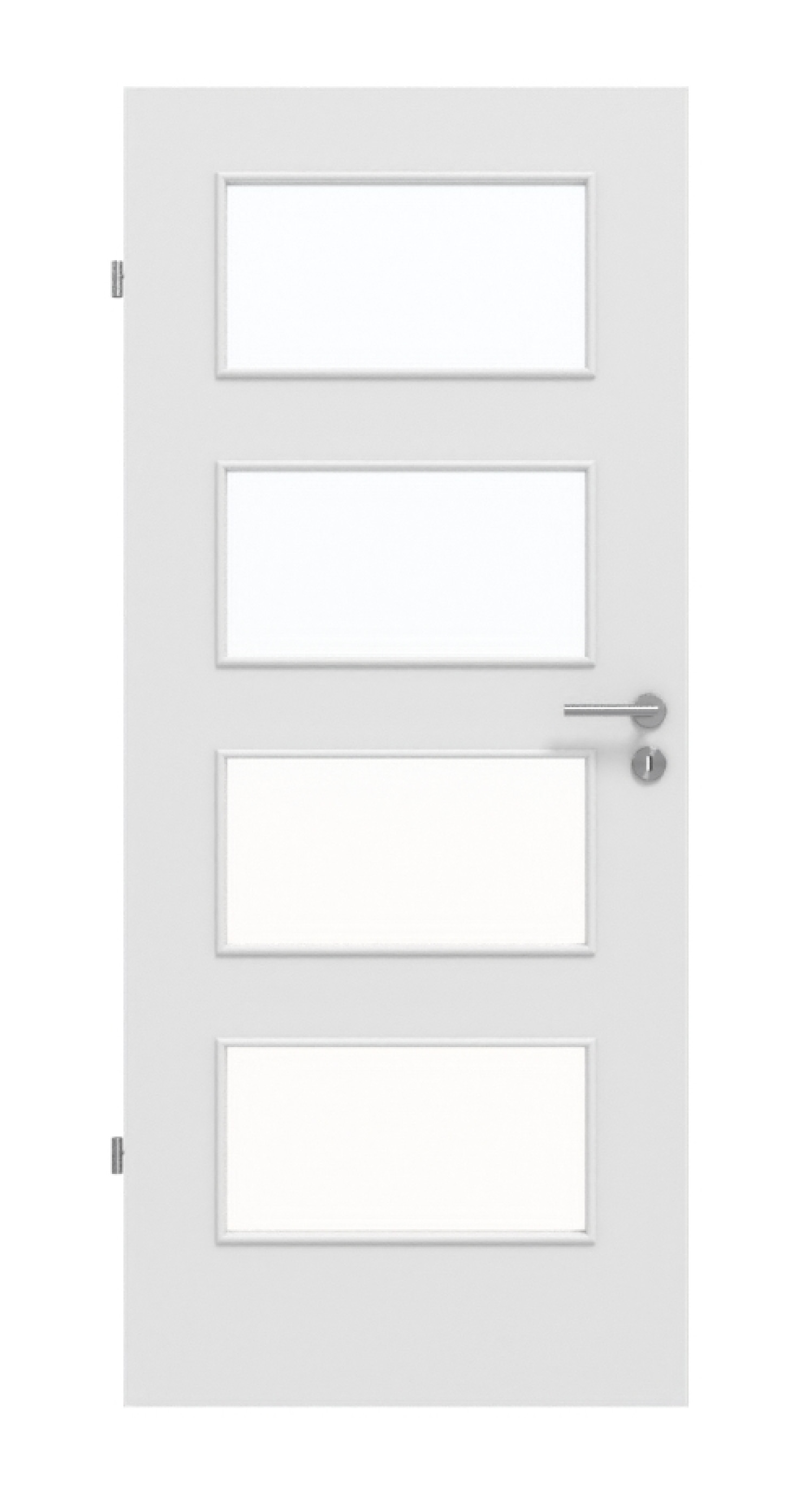Frontowy obraz Bütte Weiß LA 9 Basic Durat drzwi wewnętrzne - Huga