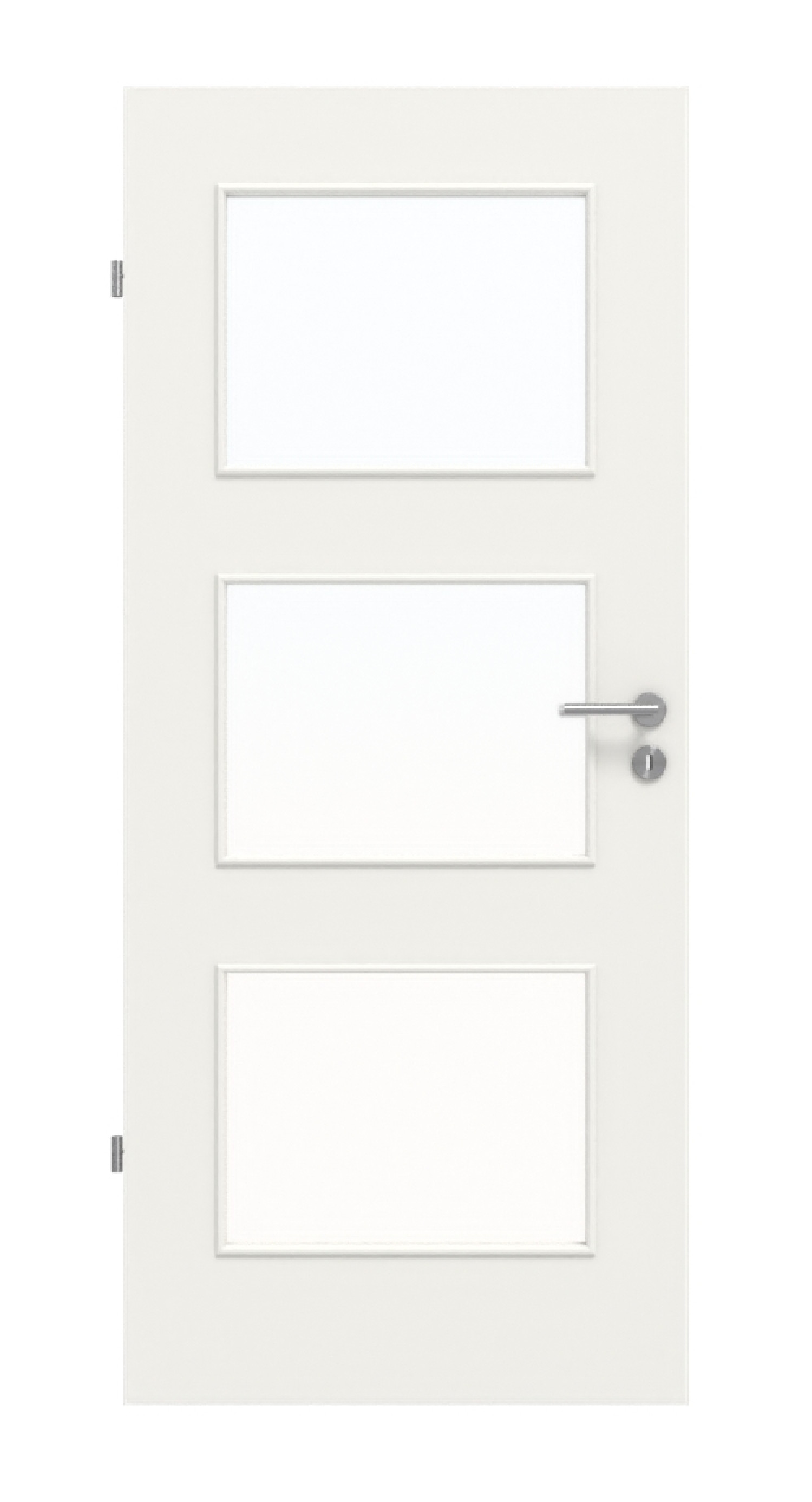 Frontowy obrazek bieli podobnej do RAL 9016 LA 11 Basic Lack drzwi wewnętrznych - Huga