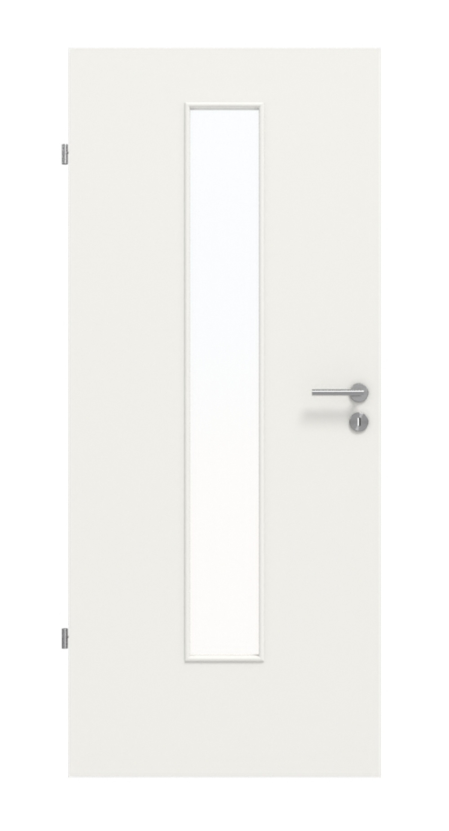 Frontowy obrazek bieli podobnej do RAL 9016 LA 24 Basic Lack drzwi wewnętrznych - Huga
