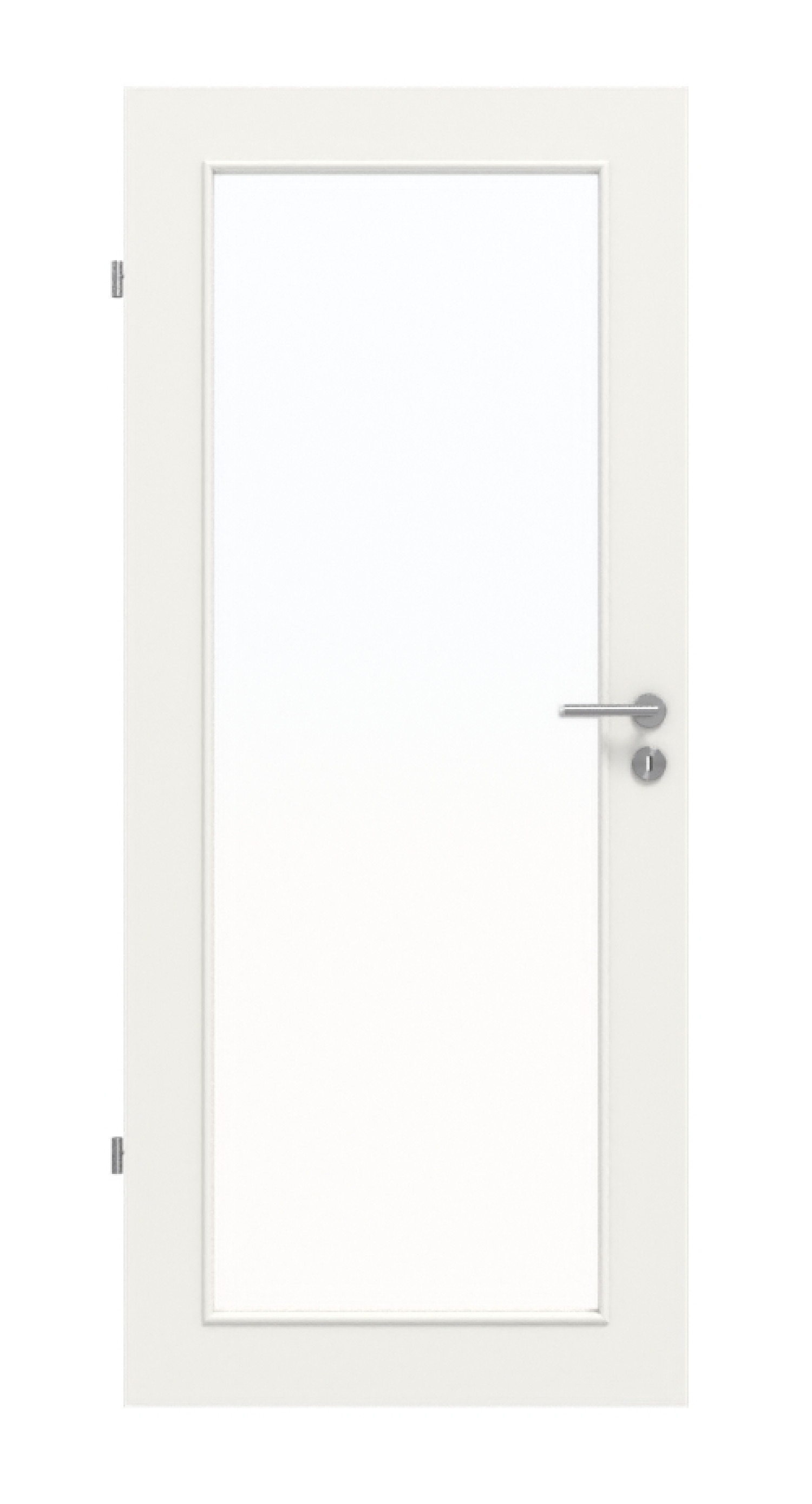 Frontowy obrazek białej podobnej do RAL 9016 LA 27 Basic Lack drzwi wewnętrznych - Huga