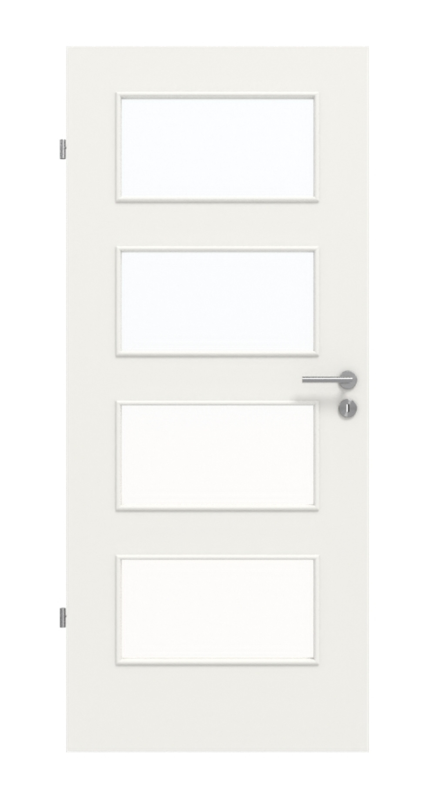 Frontowy obrazek bieli podobnej do RAL 9016 LA 9 Basic Lack drzwi wewnętrznych - Huga