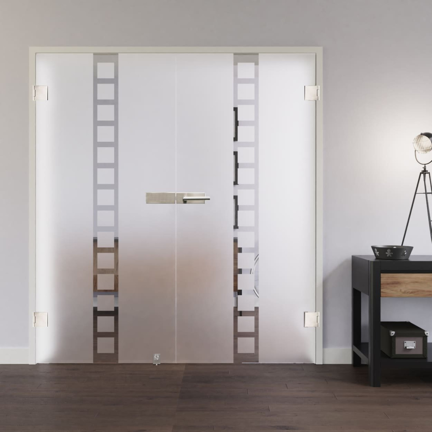 LIENBACHER GLAS Drzwi podwójne całoszklane Model 300 Przezroczyste