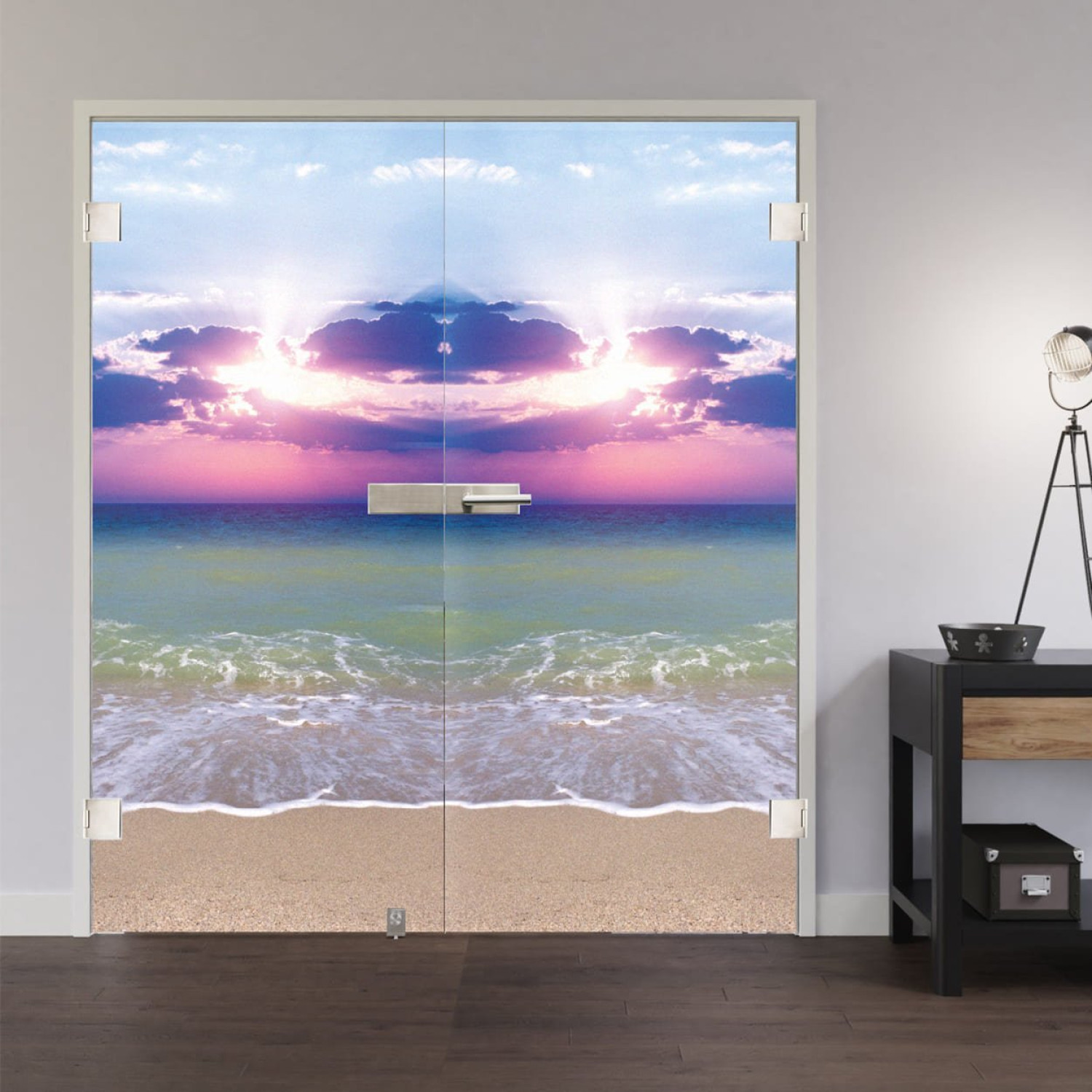 LIENBACHER GLAS Drzwi podwójne całoszklane Model 634 Przezroczyste