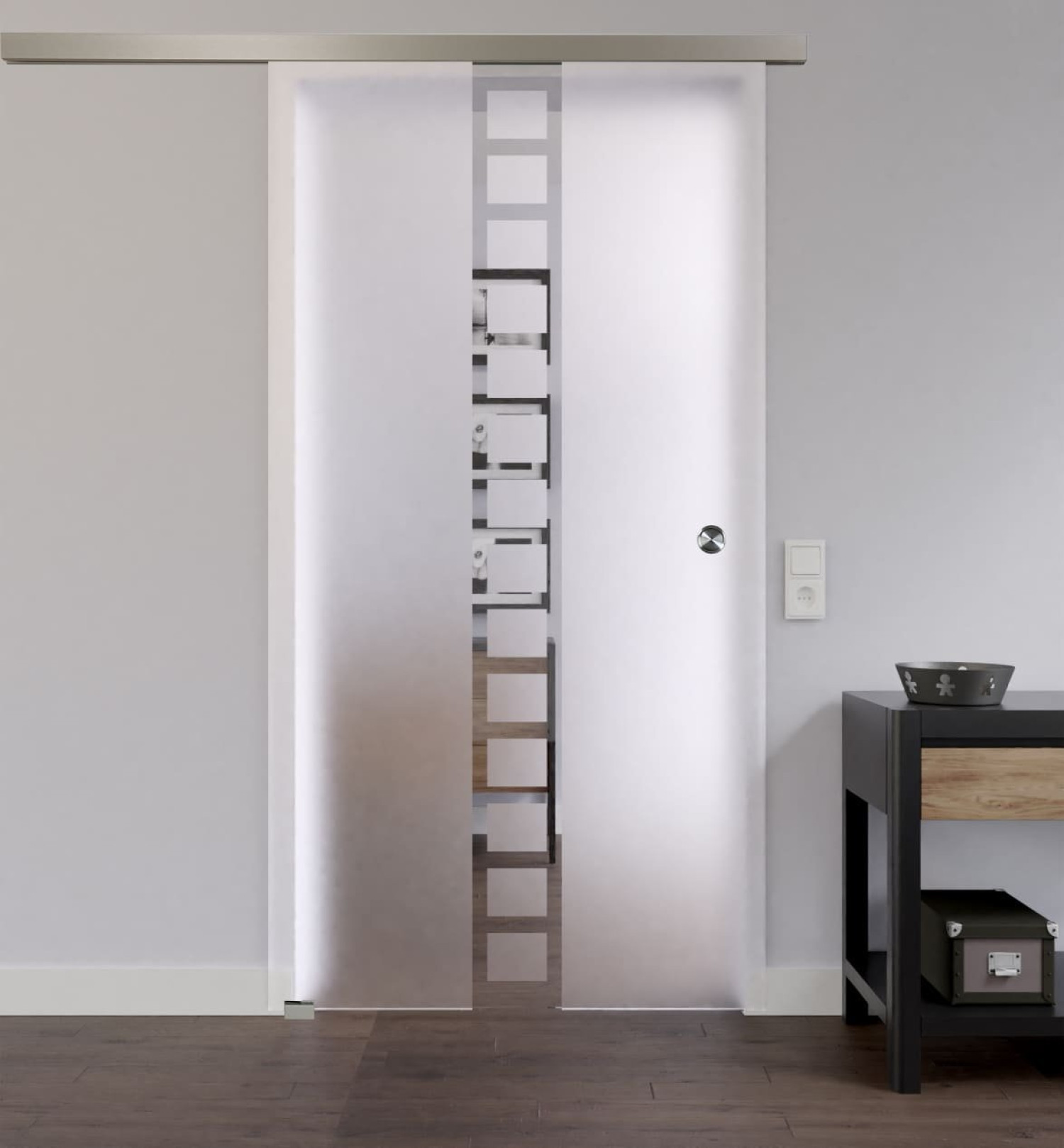 LIENBACHER GLAS Szklane drzwi przesuwne Model 300 Przezroczyste szkło