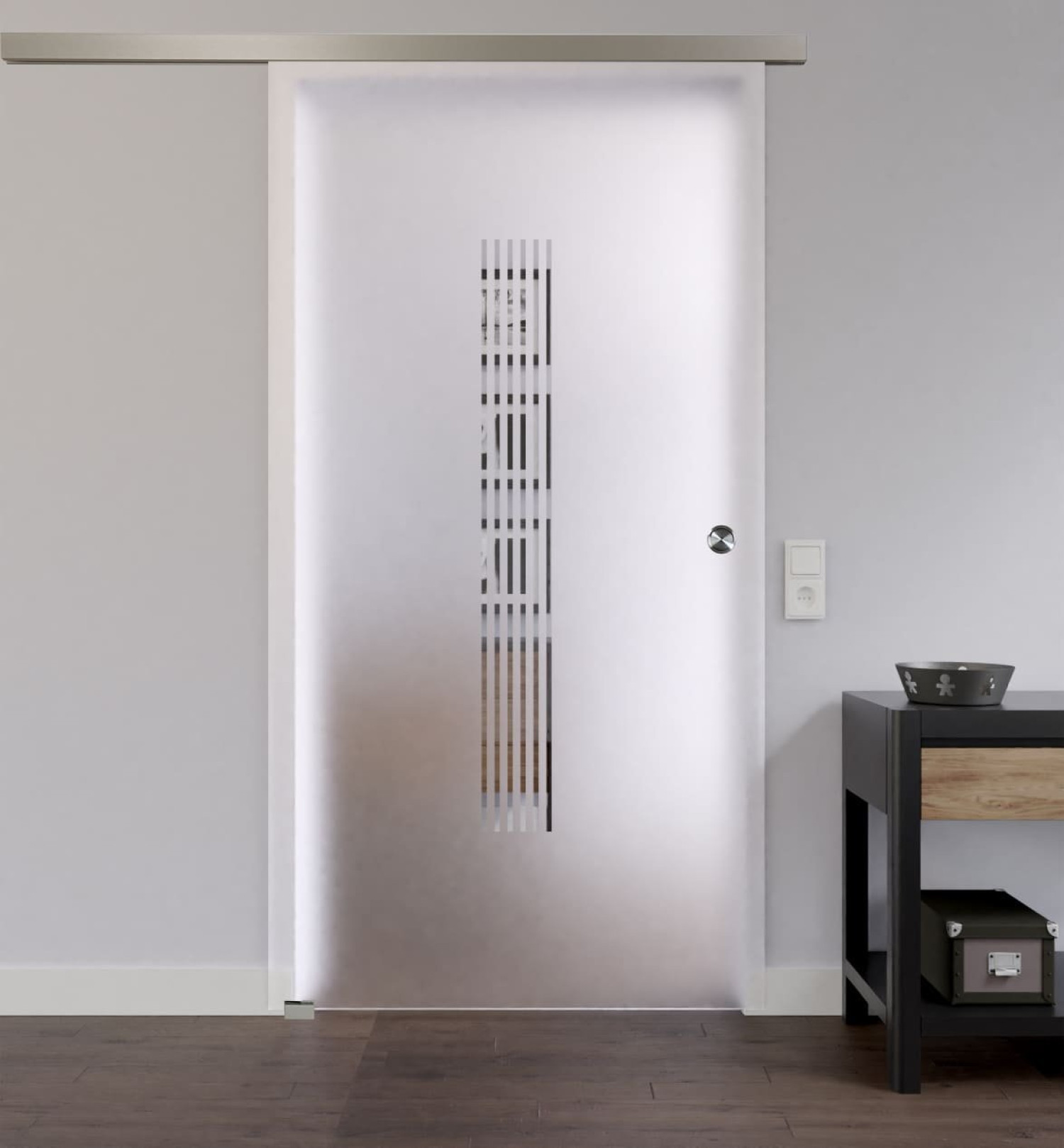 LIENBACHER GLAS Szklane drzwi przesuwne Model 313 Przezroczyste szkło