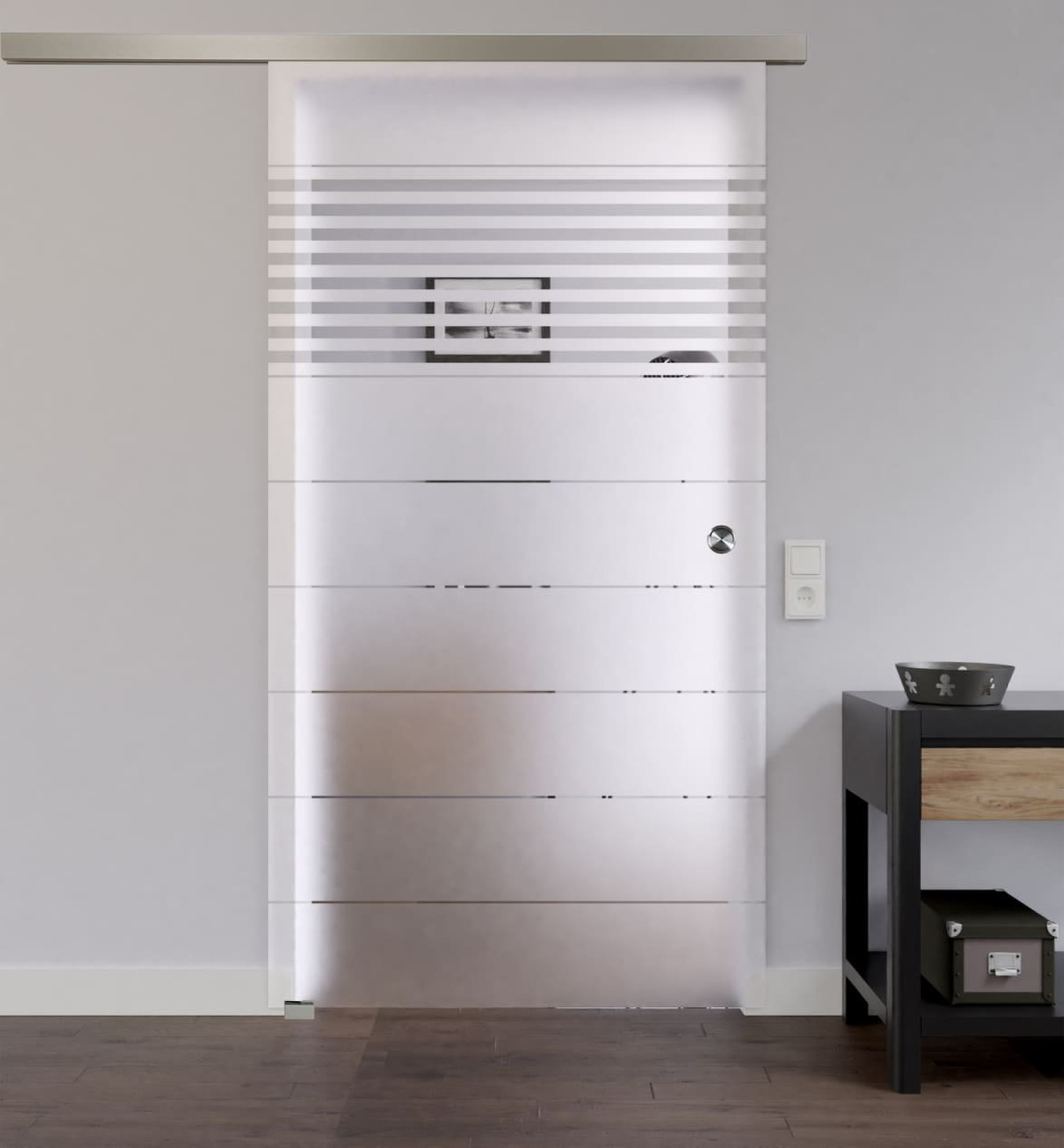 LIENBACHER GLAS Szklane drzwi przesuwne Model 369 Przezroczyste szkło