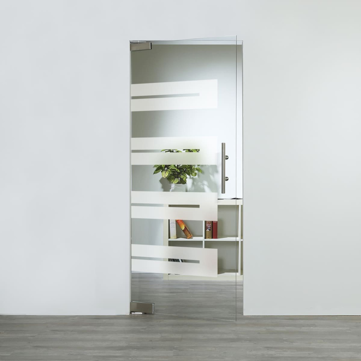 LIENBACHER GLAS Szklane drzwi przeszklone Model 363 negatywne Przezroczyste szkło