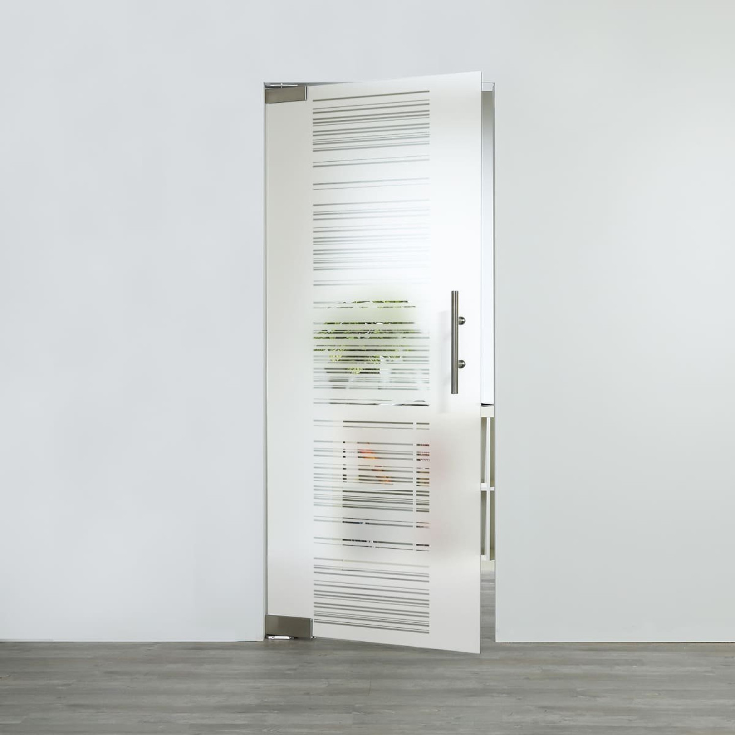LIENBACHER GLAS Szklane drzwi przeszklone Model 374 negatywne szkło przezroczyste