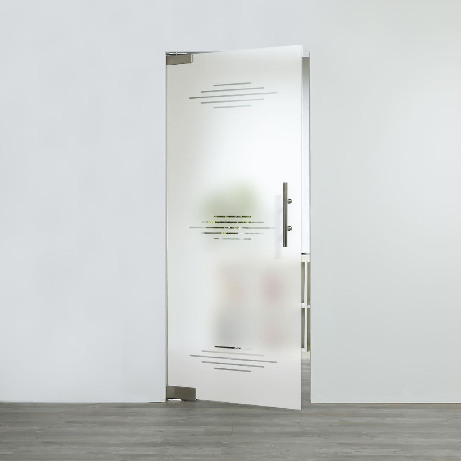 LIENBACHER GLAS Szklane drzwi wahadłowe Model 390 negatywne Przezroczyste szkło