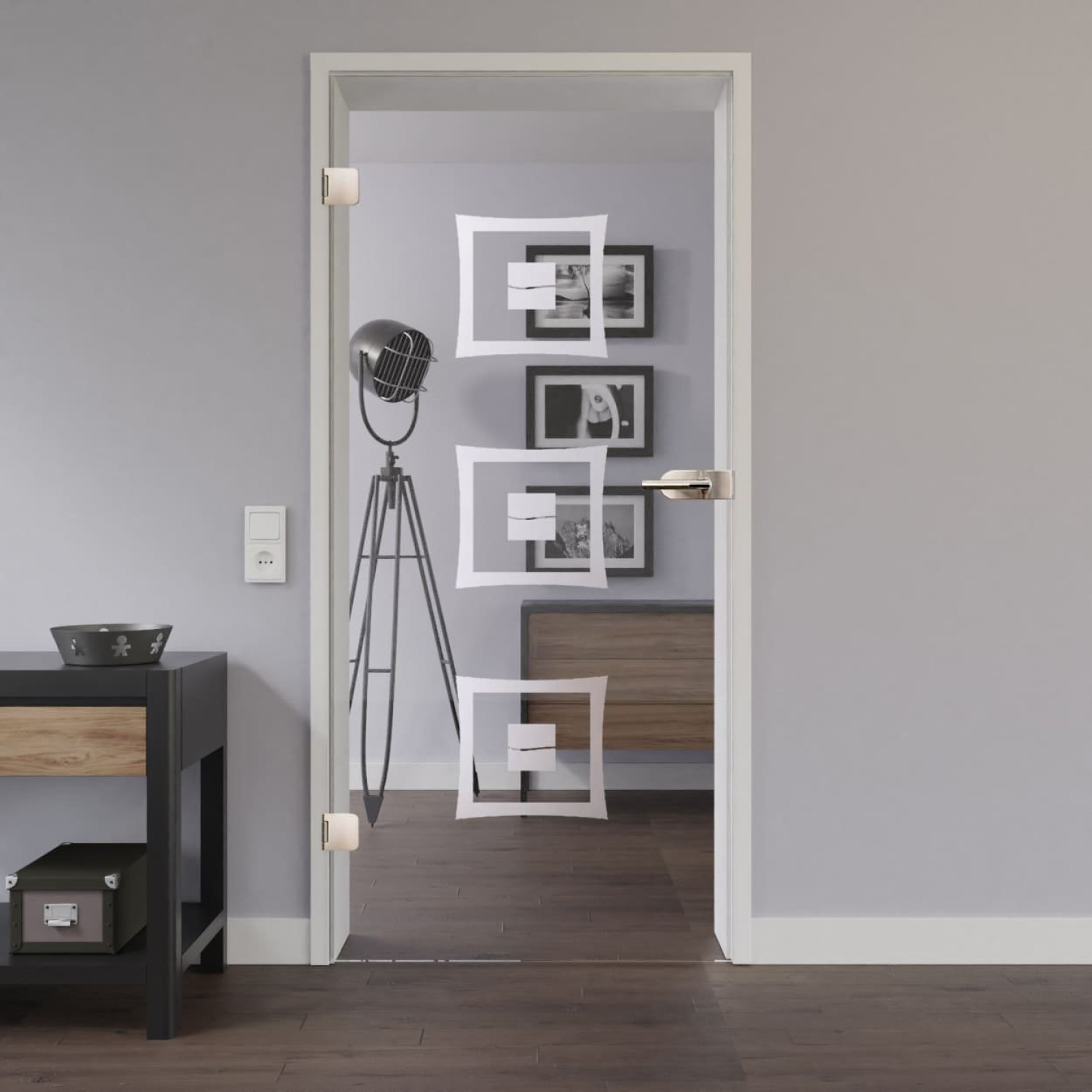 LIENBACHER GLAS Drzwi szklane Model 305 Przezroczyste