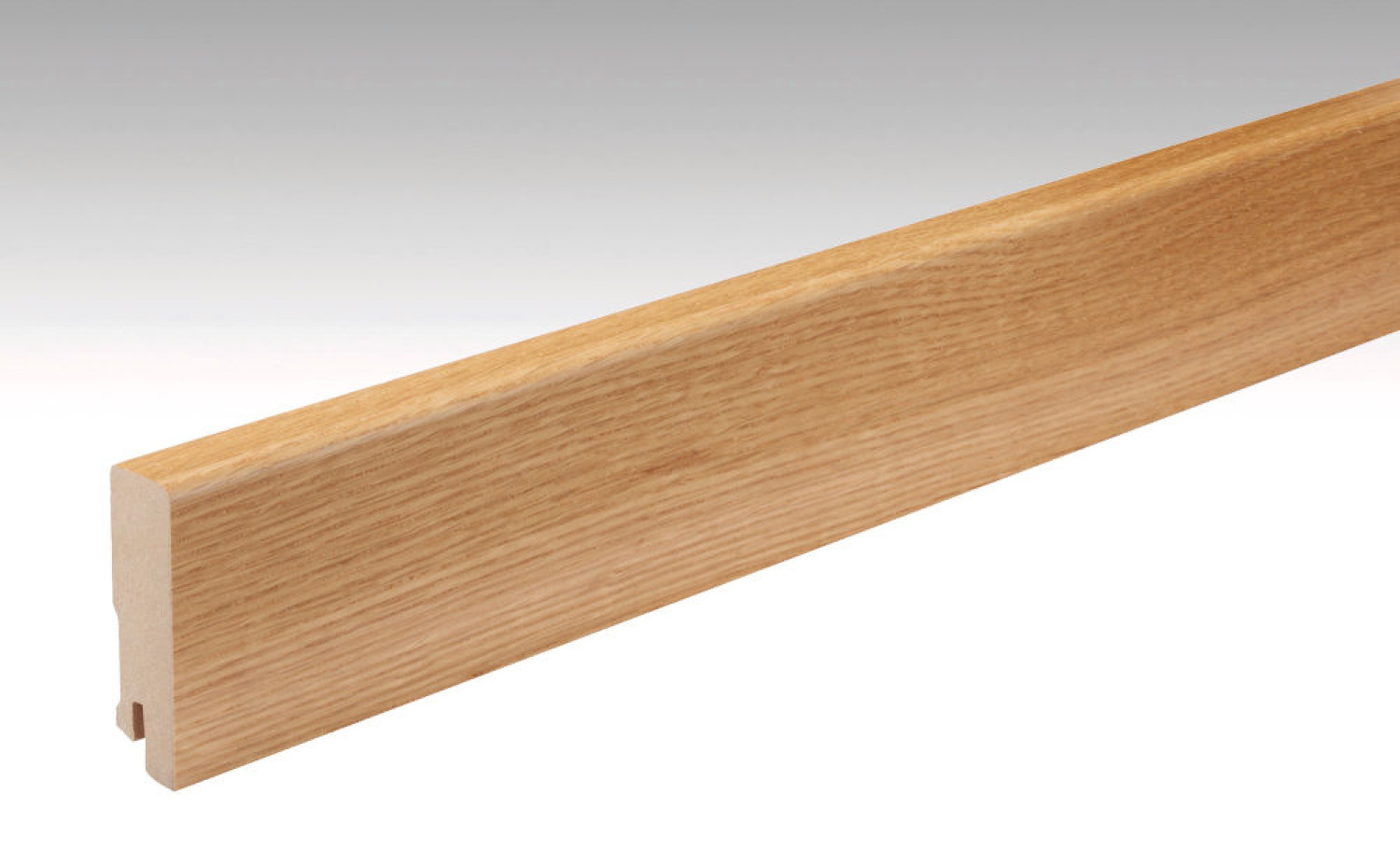 Dąb naturalny, fornirowana listwa przypodłogowa Profil 15 MK (2380 x 16 x 60 mm) - MEISTER