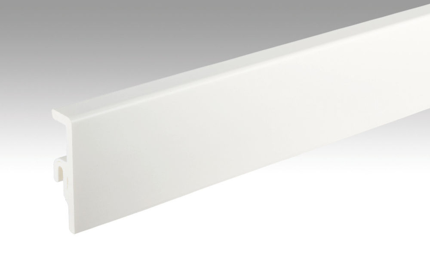 Uni biały połysk 324 listwa przypodłogowa profil 20 PK Aqua (2380 x 16 x 60 mm) - MEISTER
