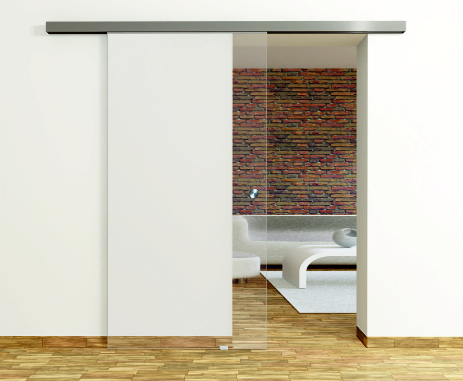 System przesuwny 45 do drzwi całoszklanych - Erkelenz