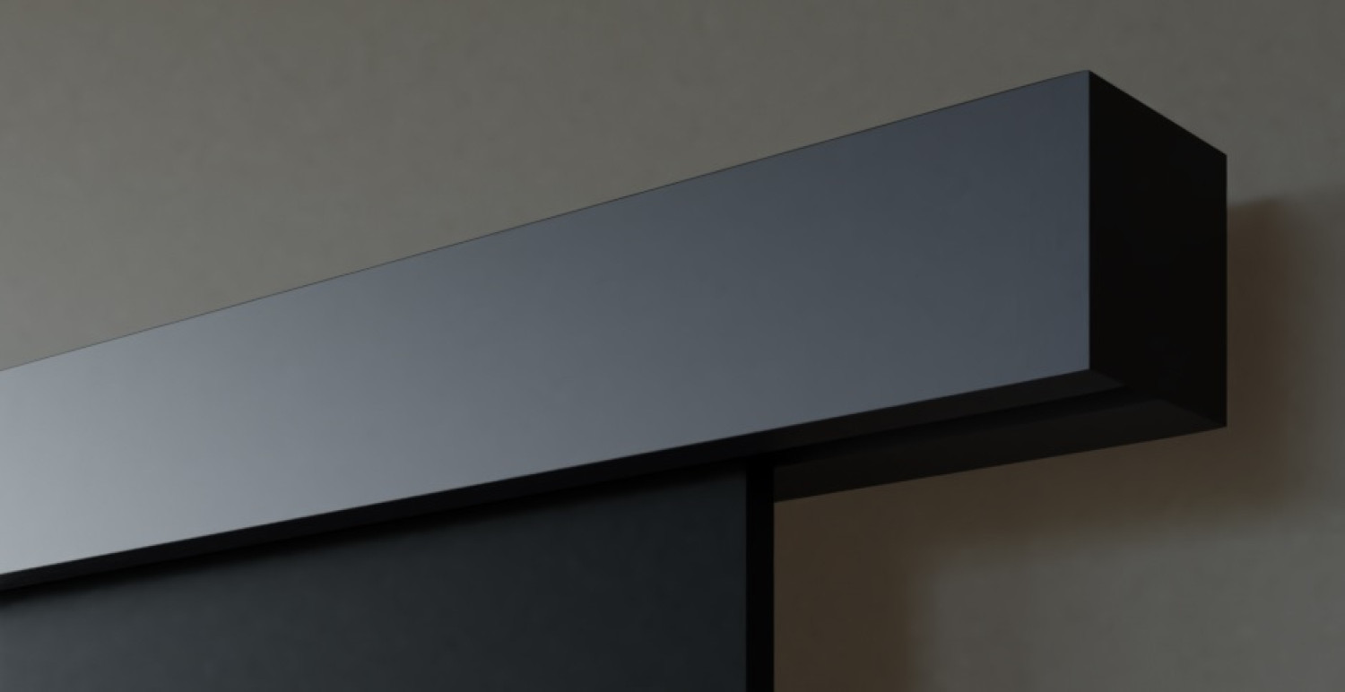LIENBACHER GLAS System przesuwne do drzwi szklanych Evoline Top Black