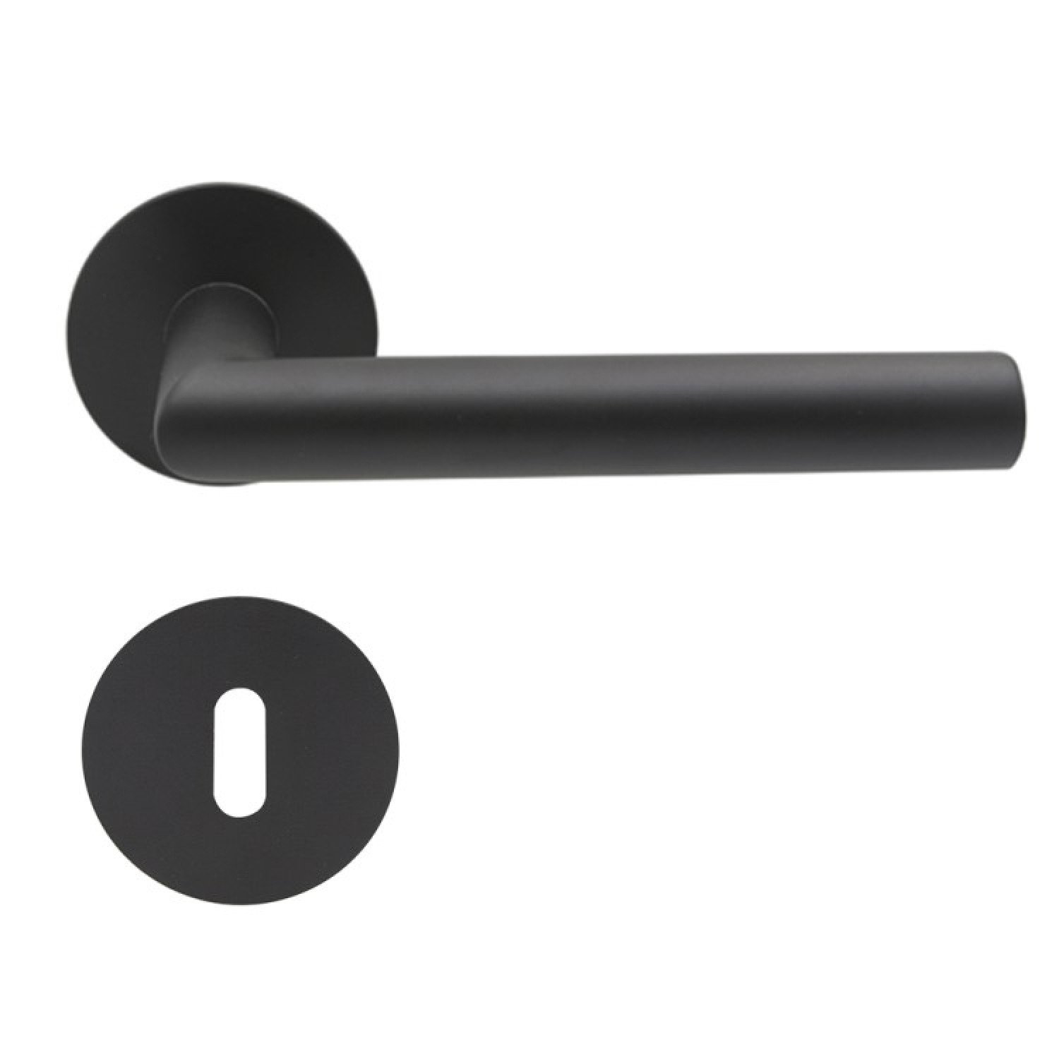 PROGRIFF klamka T-Form Magneto stal nierdzewna czarna rozety okrągłe