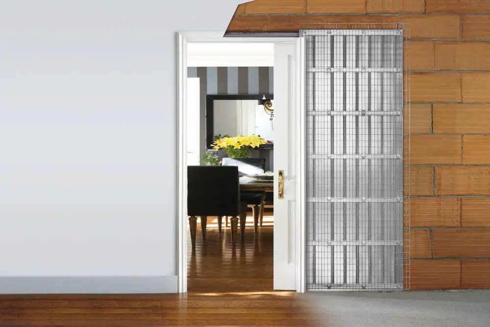 Unico EF system drzwi przesuwnych do 1-skrzydłowych drzwi drewnianych w konstrukcji masywnej - Eclisse