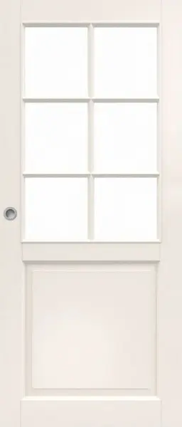 Zdjęcie modelu Kirsten LA-6G stylowe lite drzwi przesuwne z wycięciem na szybę - Jeld-Wen