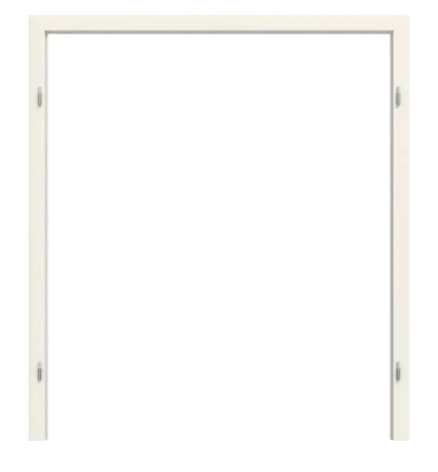 Widok frontowy – rama osłonowa drzwi gładkie premium biały lakier RAL 9010 do drzwi dwuskrzydłowe